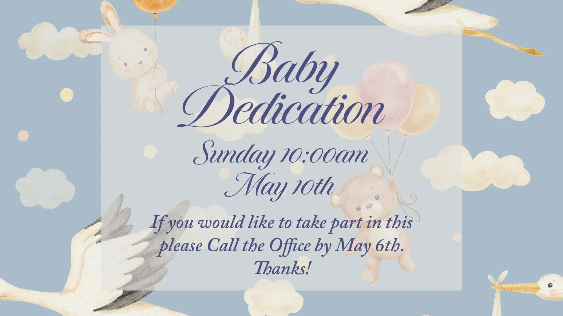 Baby Dedication 