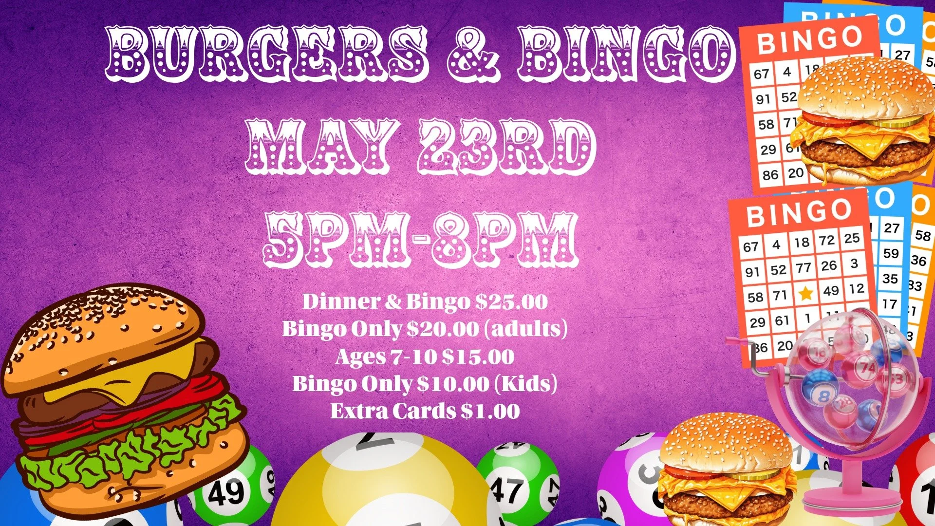 Burgers and BIngo