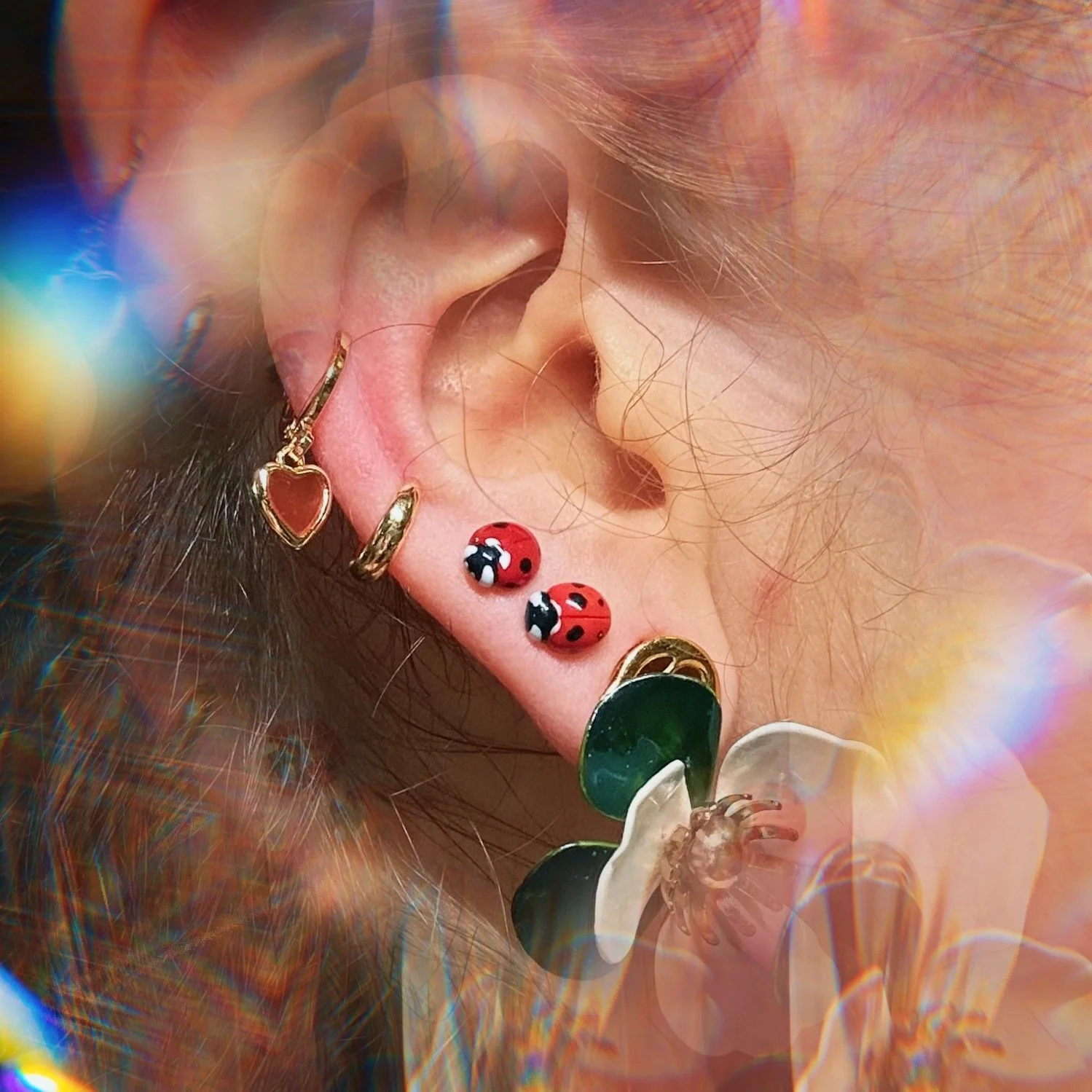 Handmade Ladybug Earrings