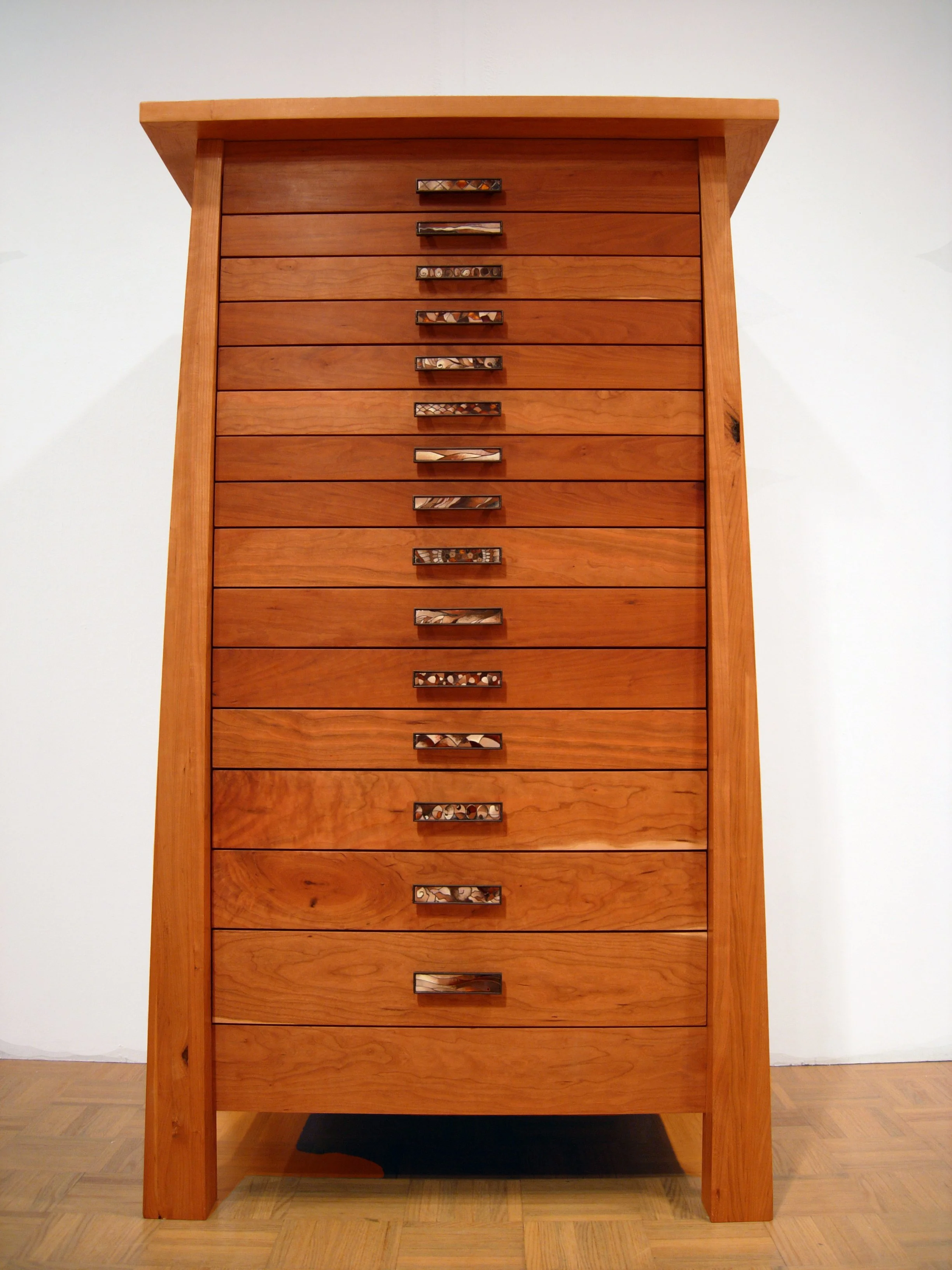 COLLECTION CABINET   |   cherry, poplar, enamel, copper