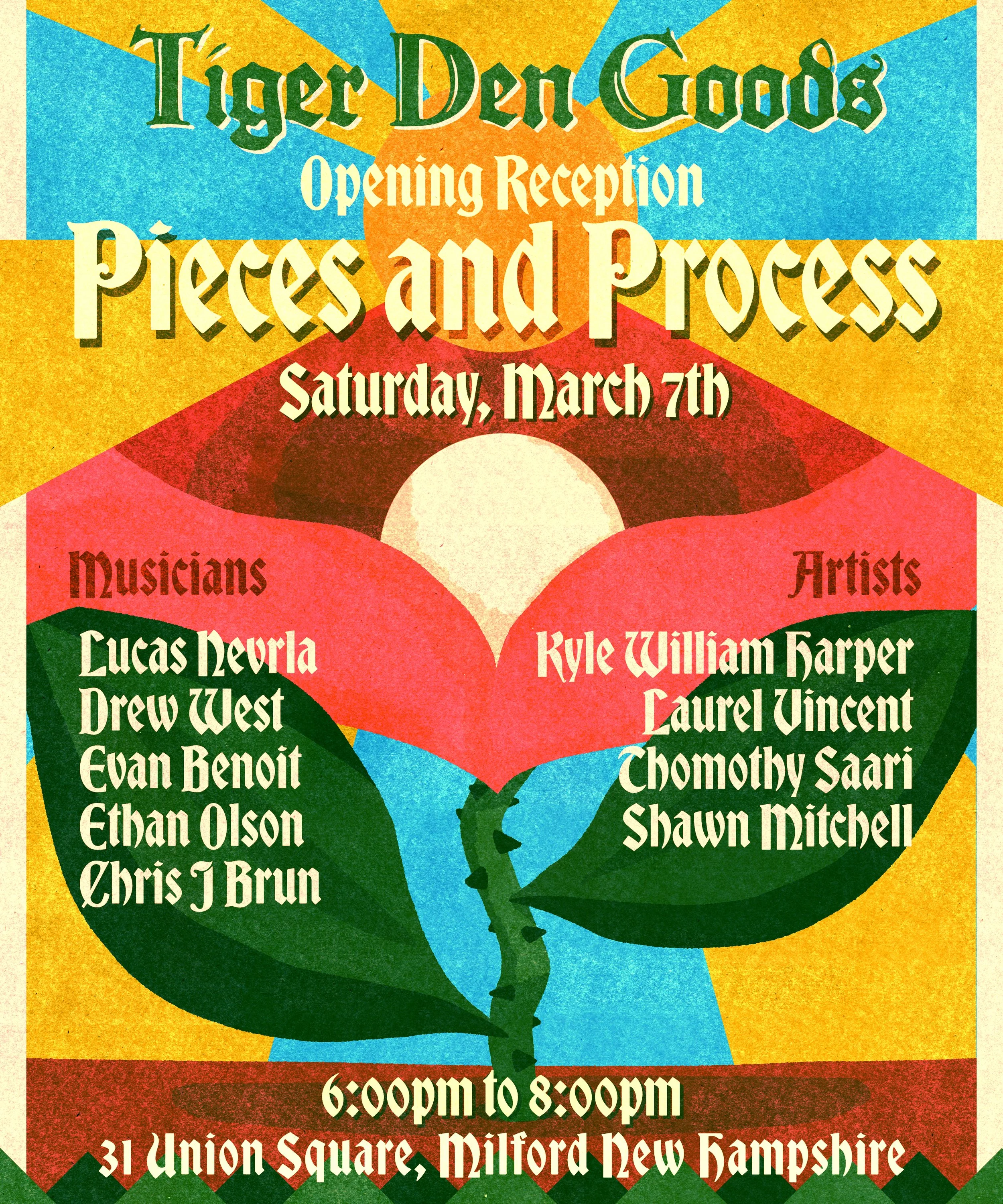 Pieces and Process Exhibition Opening Reception