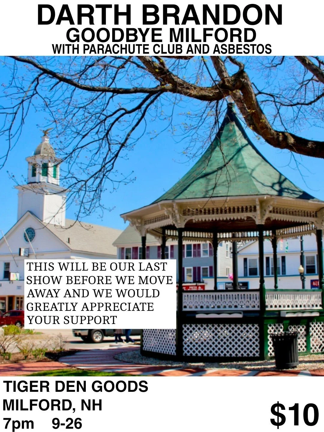 Darth Brandon with Parachute Club & Asbestos