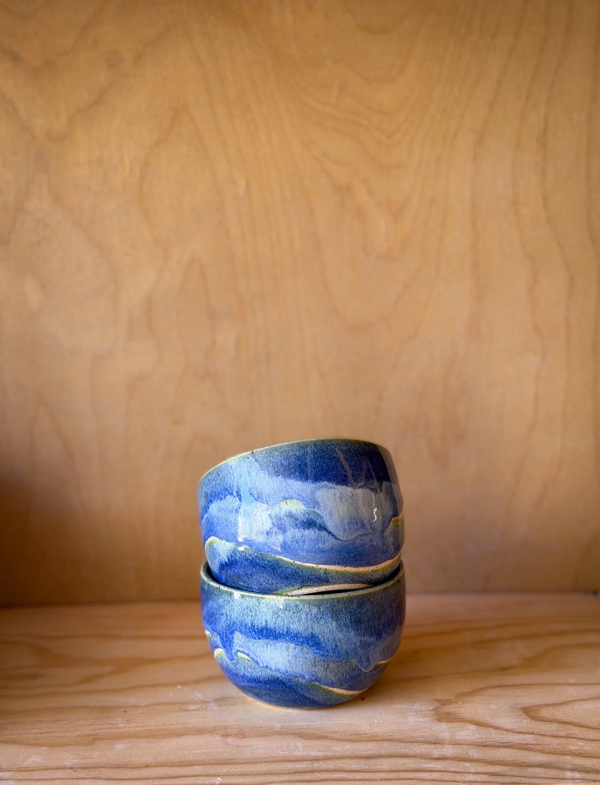 Blue Melts Small Bowls