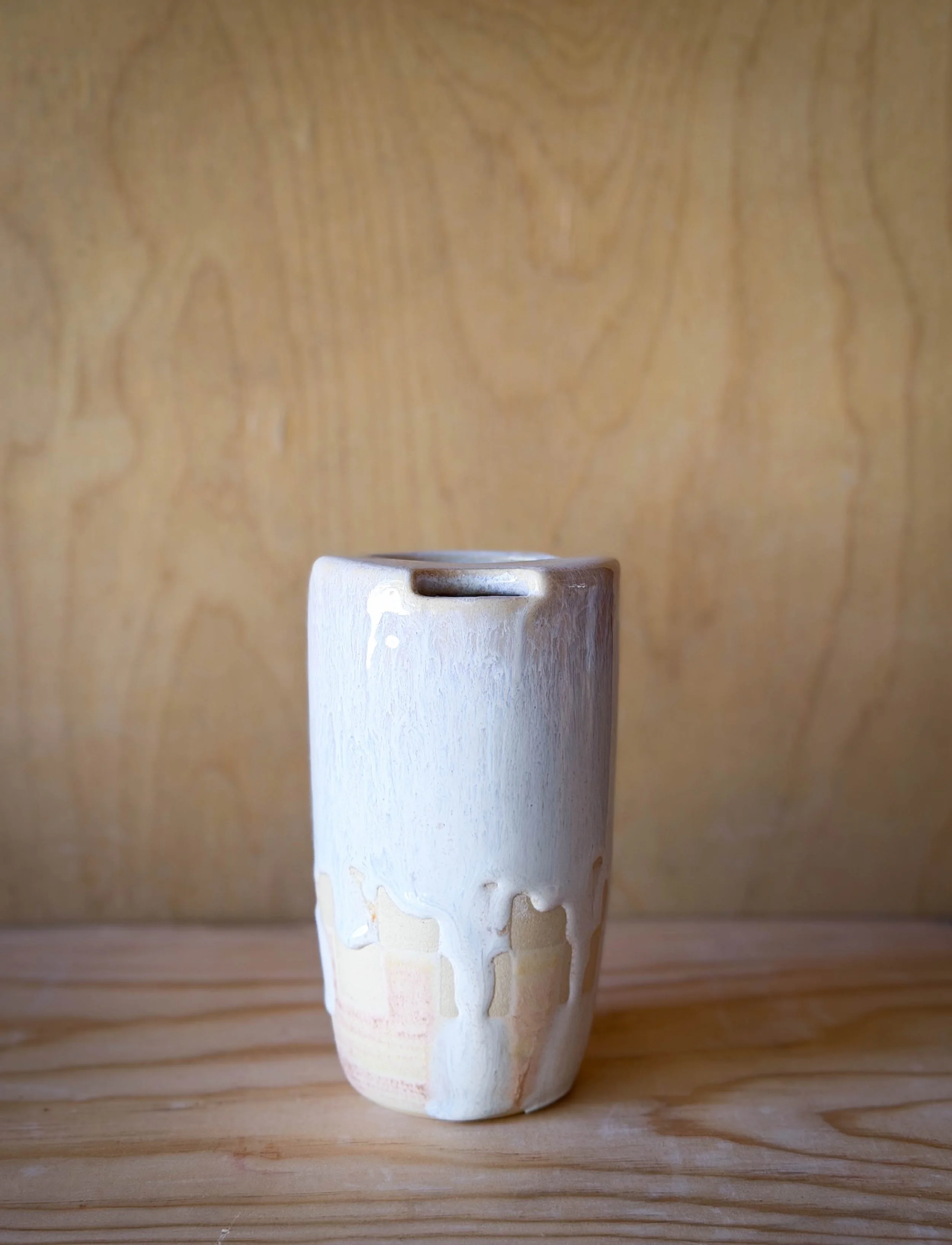 Melted Checker Travel Mug