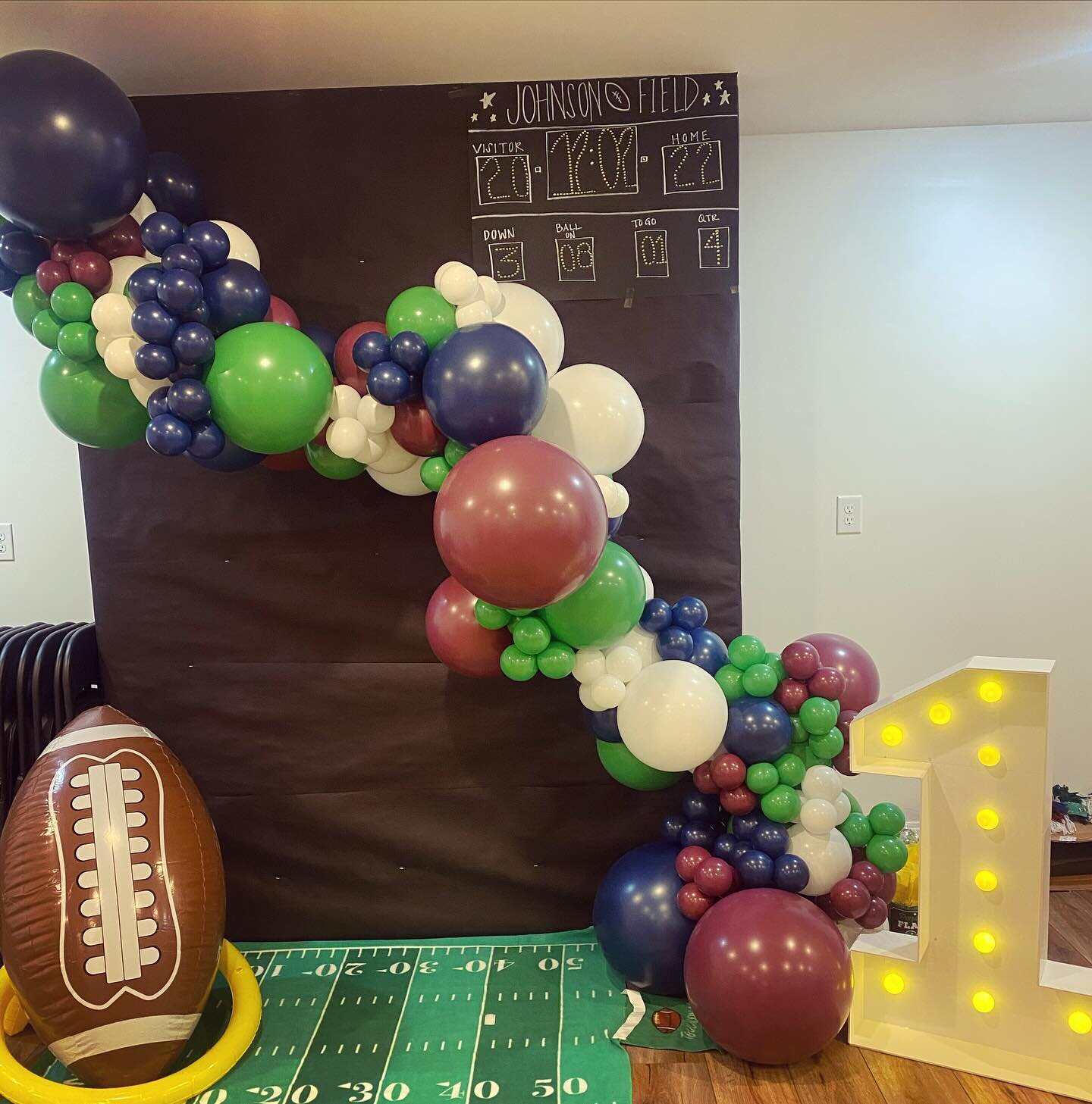&ldquo;Can we somehow tie in the Cowboys, Eagles, and the Hokies?&rdquo; Yup. Sweet little first birthday ❤️ 🏈 #firstyeardown