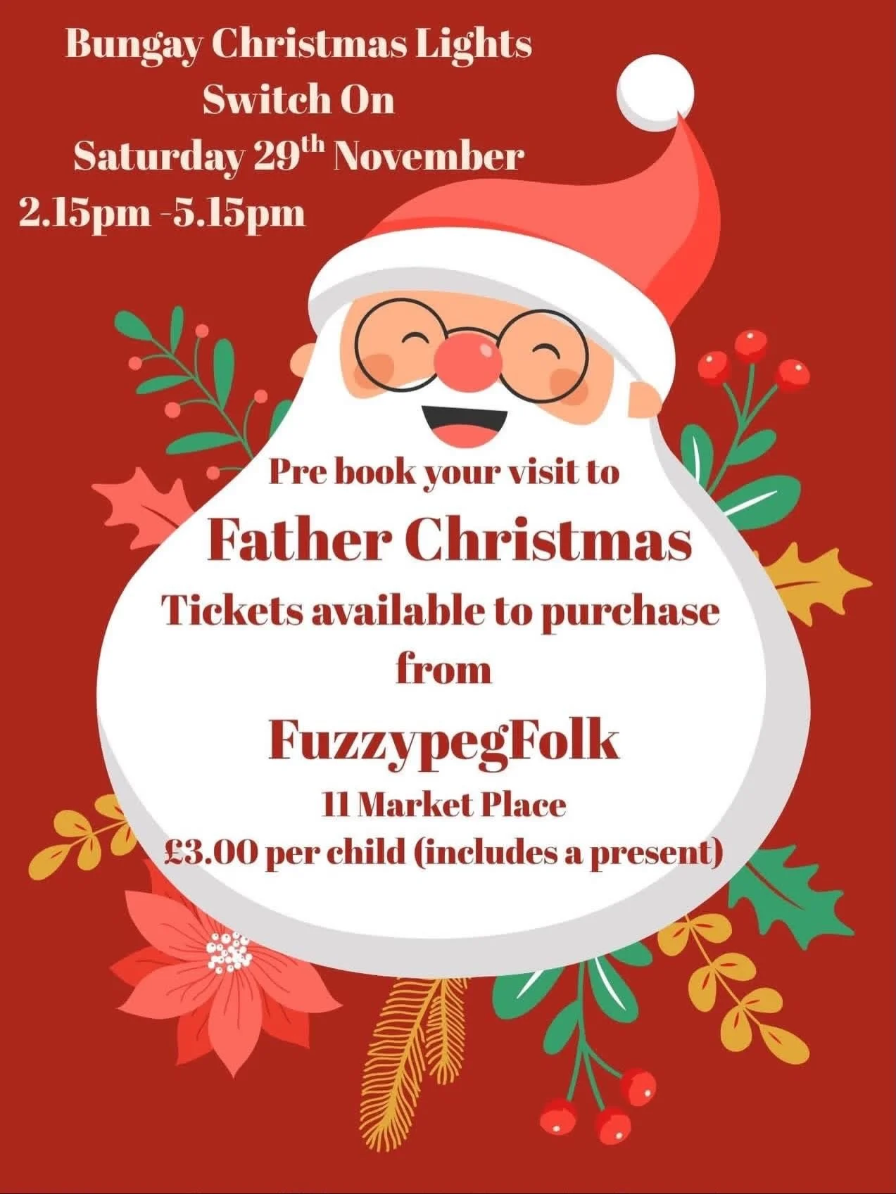 🎄@moonbow_faces will be back at the Bungay Christmas Lights switch on for the third year, on Saturday 29th November. You can find me at St Mary&rsquo;s church from 2pm-5pm. @bungaytowncouncil are kindly subsidising the face painting for everyone, so