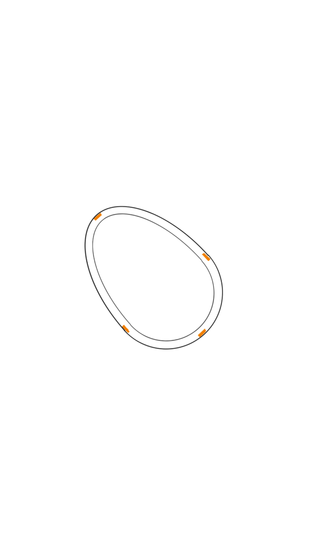 offsetting shape to integrate magnet