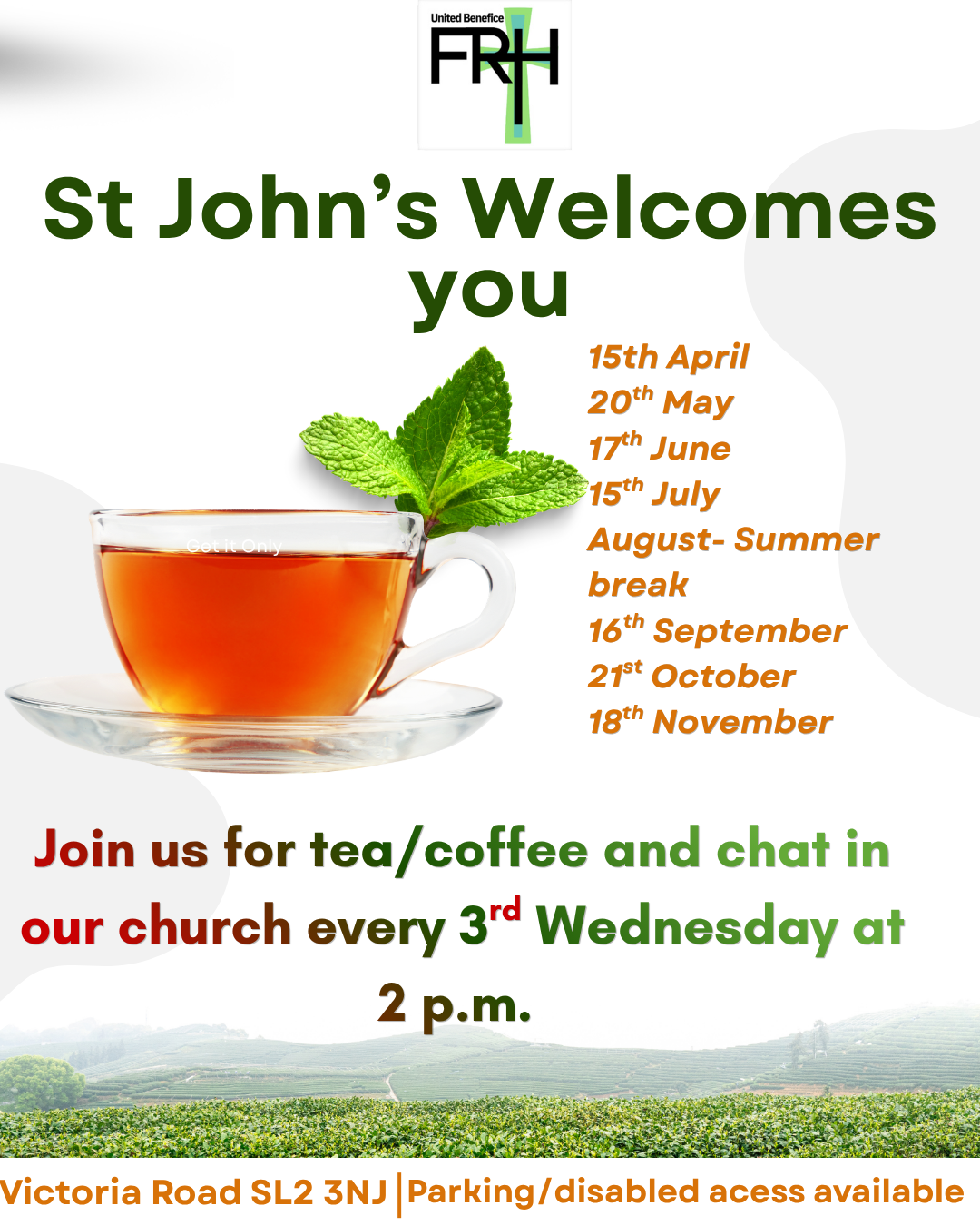 Tea/Coffee and Chat at St John's, Farnham Common