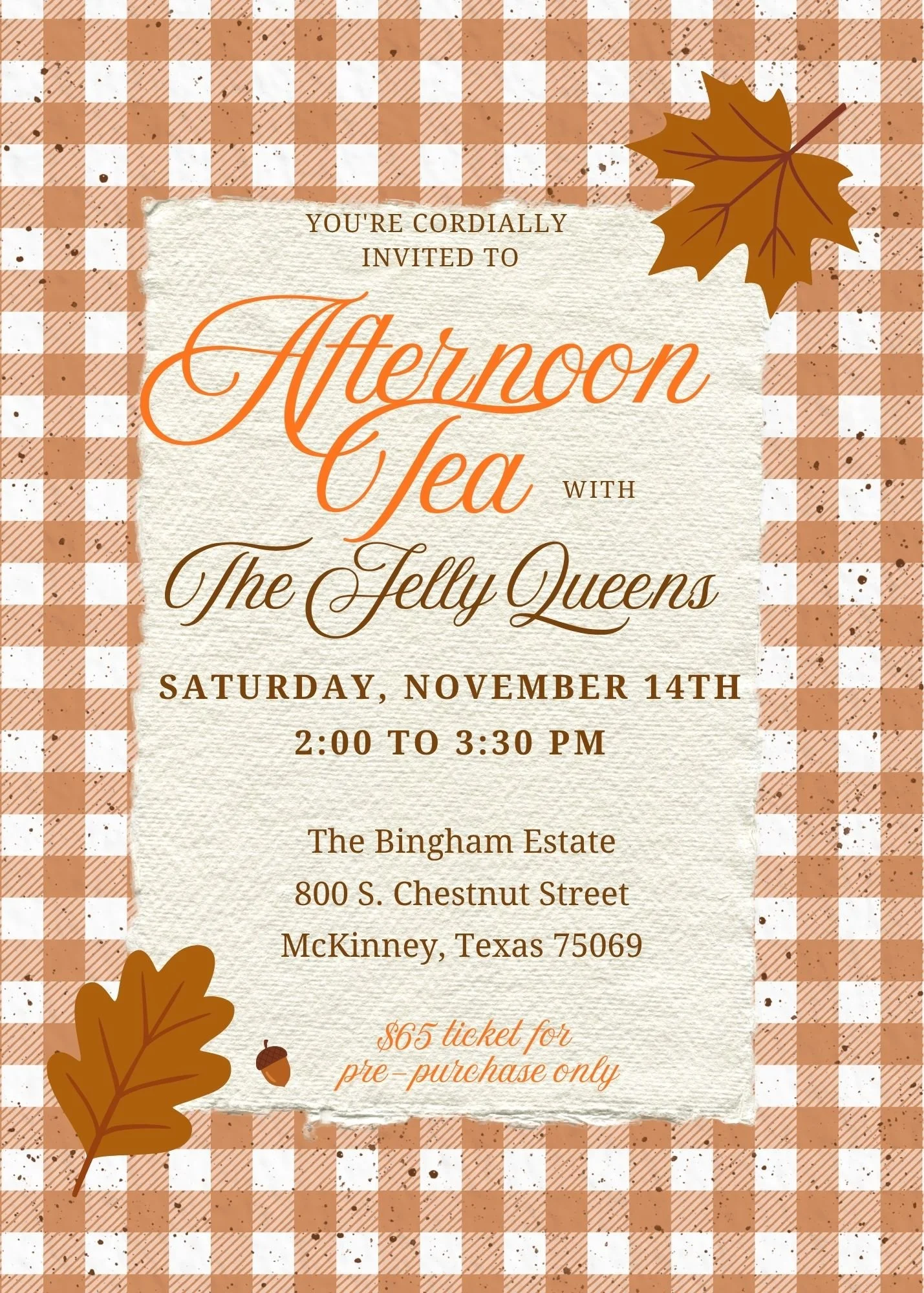 Fall Afternoon Tea with the Jelly Queens at the Bingham Estate