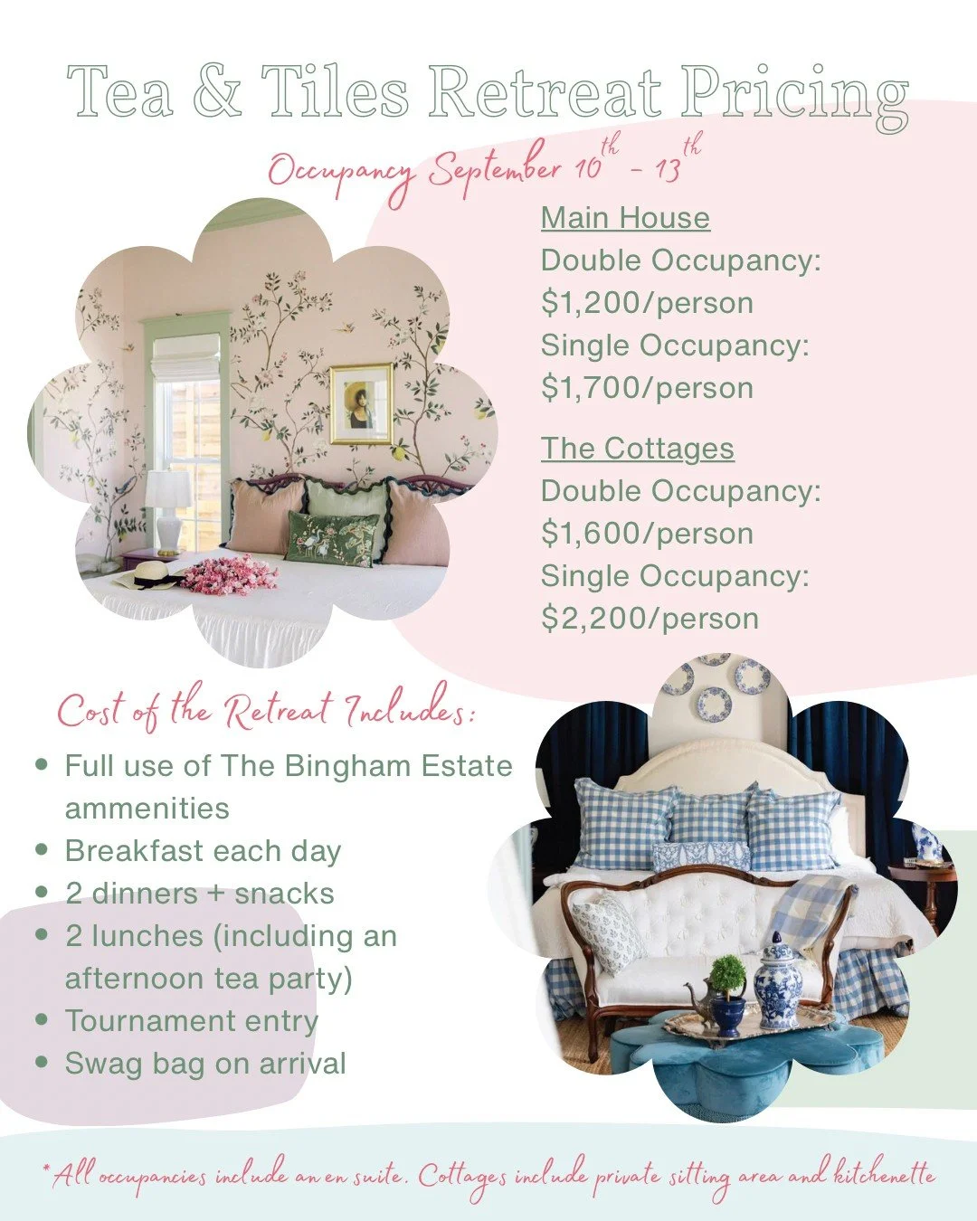 Mahjong 3 Day Retreat at the Bingham Estate: September 10-13th 2026