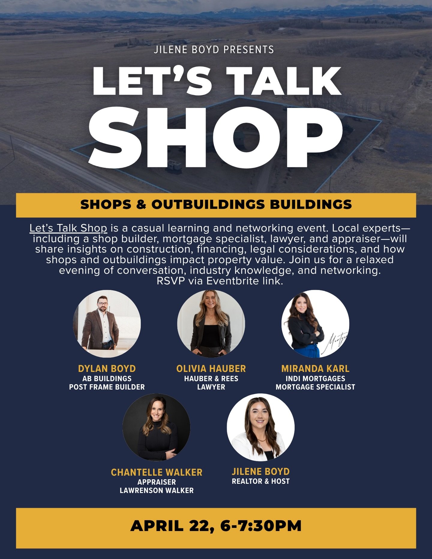 🚨 Realtors &mdash; this one&rsquo;s for you.

Join us for the first Let&rsquo;s Talk Shop, a realtor-only evening focused on everything agents should know about shops &amp; outbuildings.

Hear from a builder, mortgage specialist, lawyer, and apprais