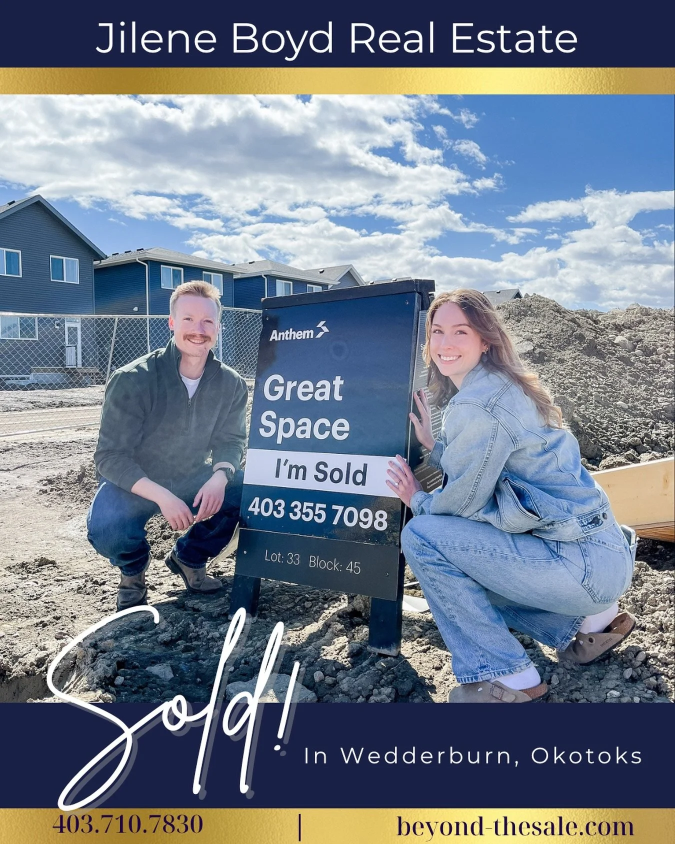 SOLD - in Okotoks

What an honour it is to be a part of such an exciting chapter of change, adventure and love. 

So excited for my amazing clients on taking the step into home ownership. A pile of dirt today will soon be where they make unforgettabl
