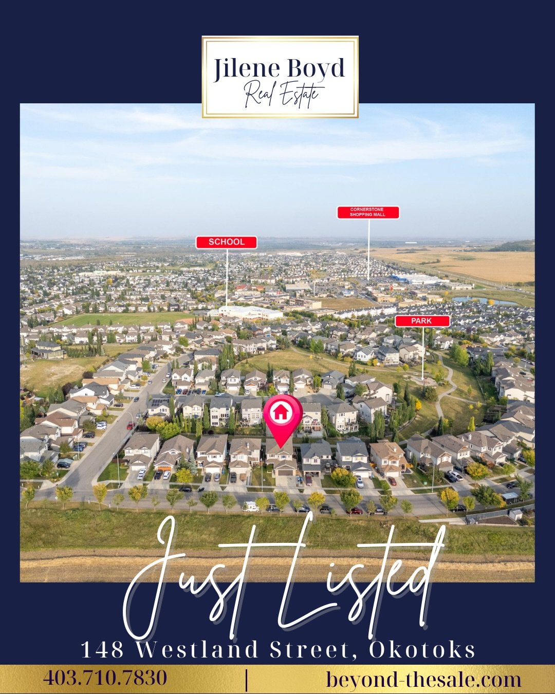 Just Listed! - in Okotoks

📍 148 Westland Street

&bull; 4 Bedrooms | 3.5 Bathrooms
&bull; Fully finished walkout basement
&bull; Mountain views from the front porch
&bull; Main floor office with custom built-ins
&bull; Bonus room filled with natura