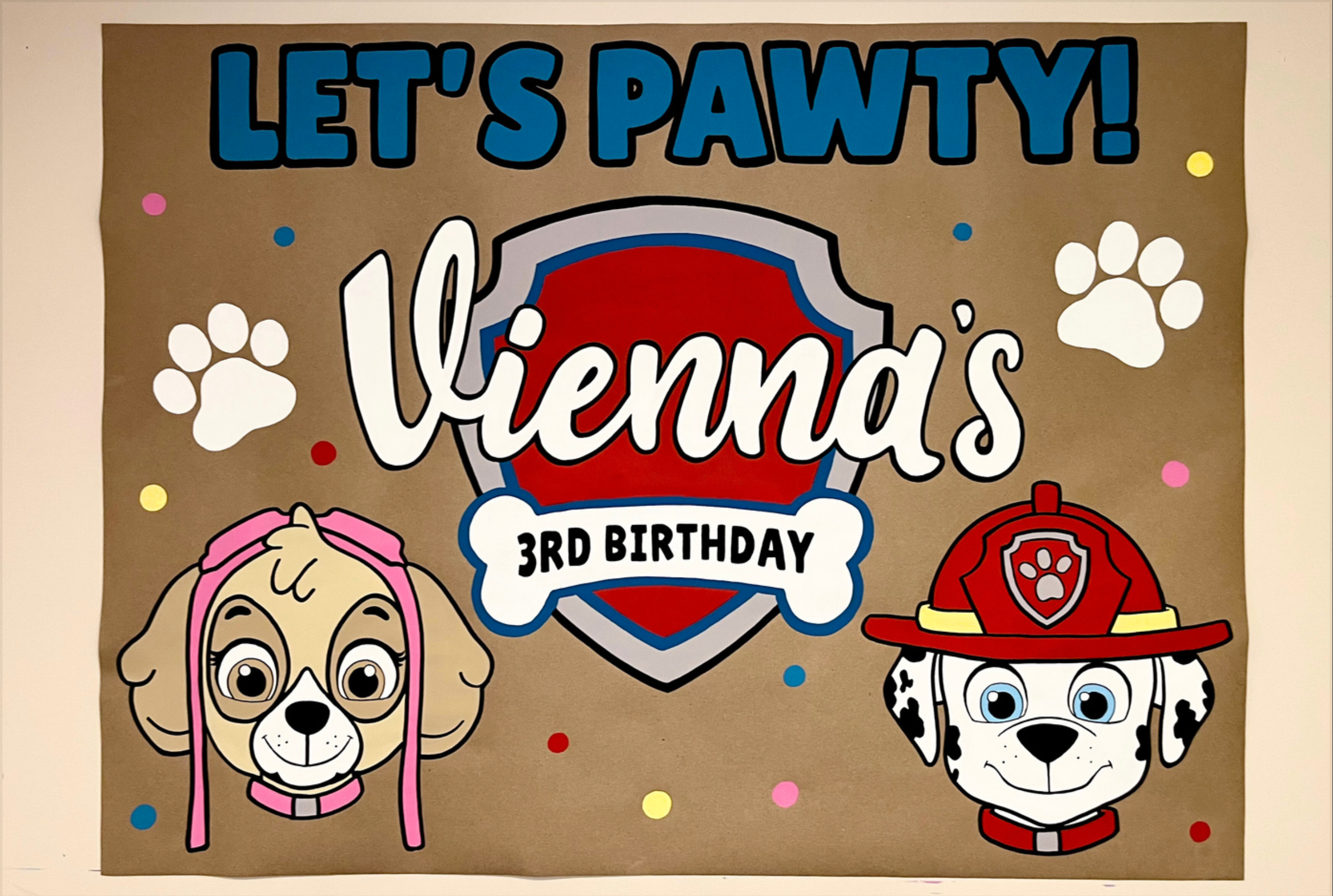 4ft Paw Patrol Banner
