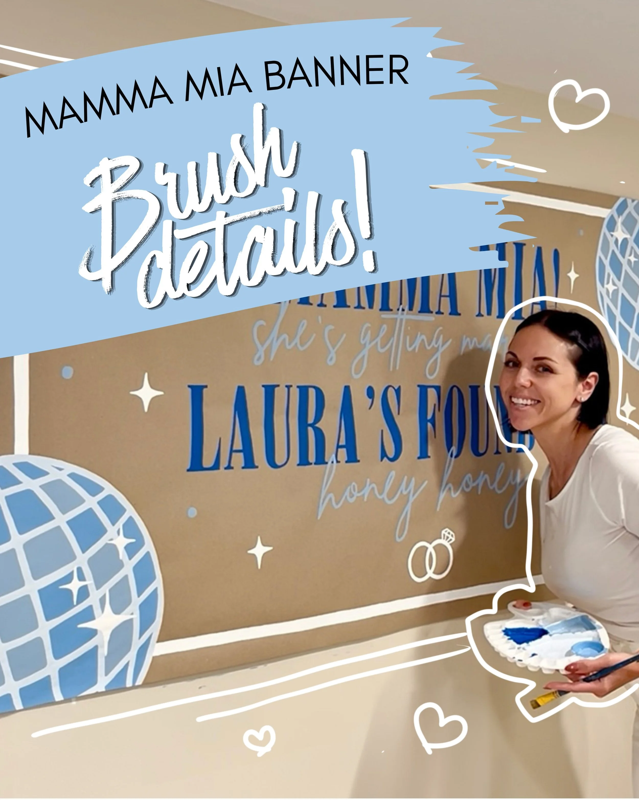 Umm... how did this banner reel end up with almost 3 million views?! 🤯 I guess I didn&rsquo;t realize how popular Mamma Mia was! 🪩🩵😅

One of the questions I kept getting over and over again in the comments was: &ldquo;What brushes did you use?&rd