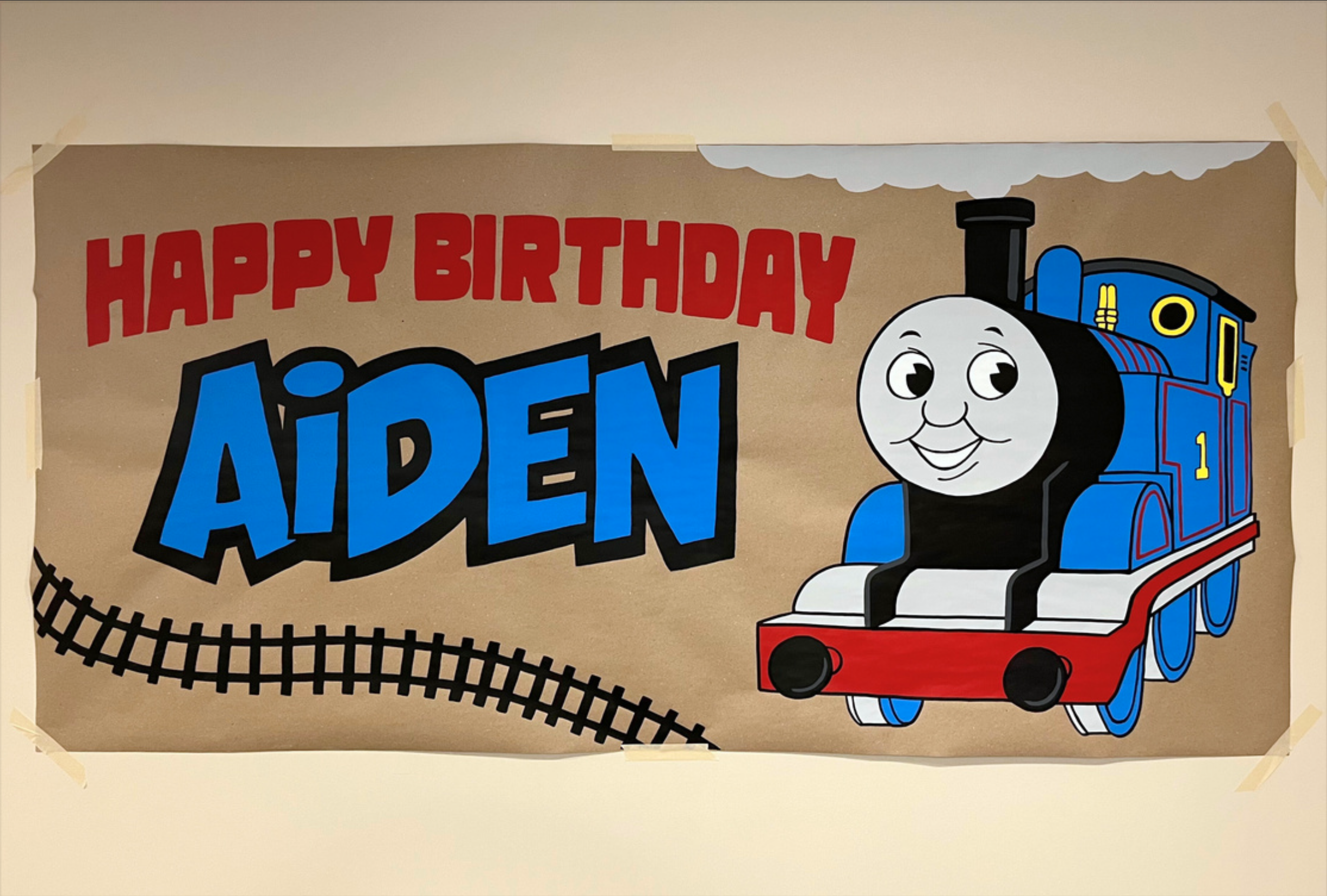 72" Thomas Birthday Banner