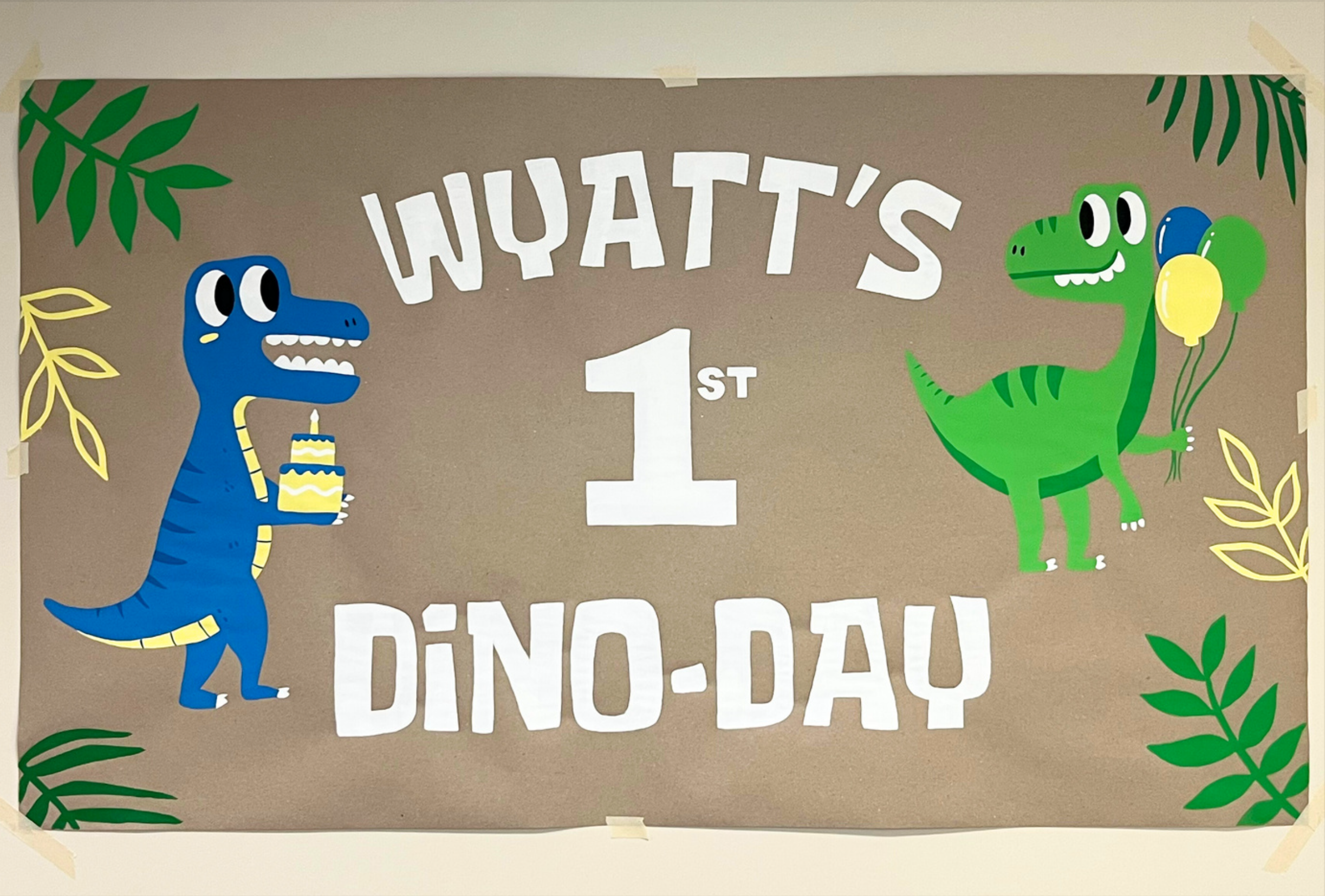 5ft Dinosaur Birthday Banner