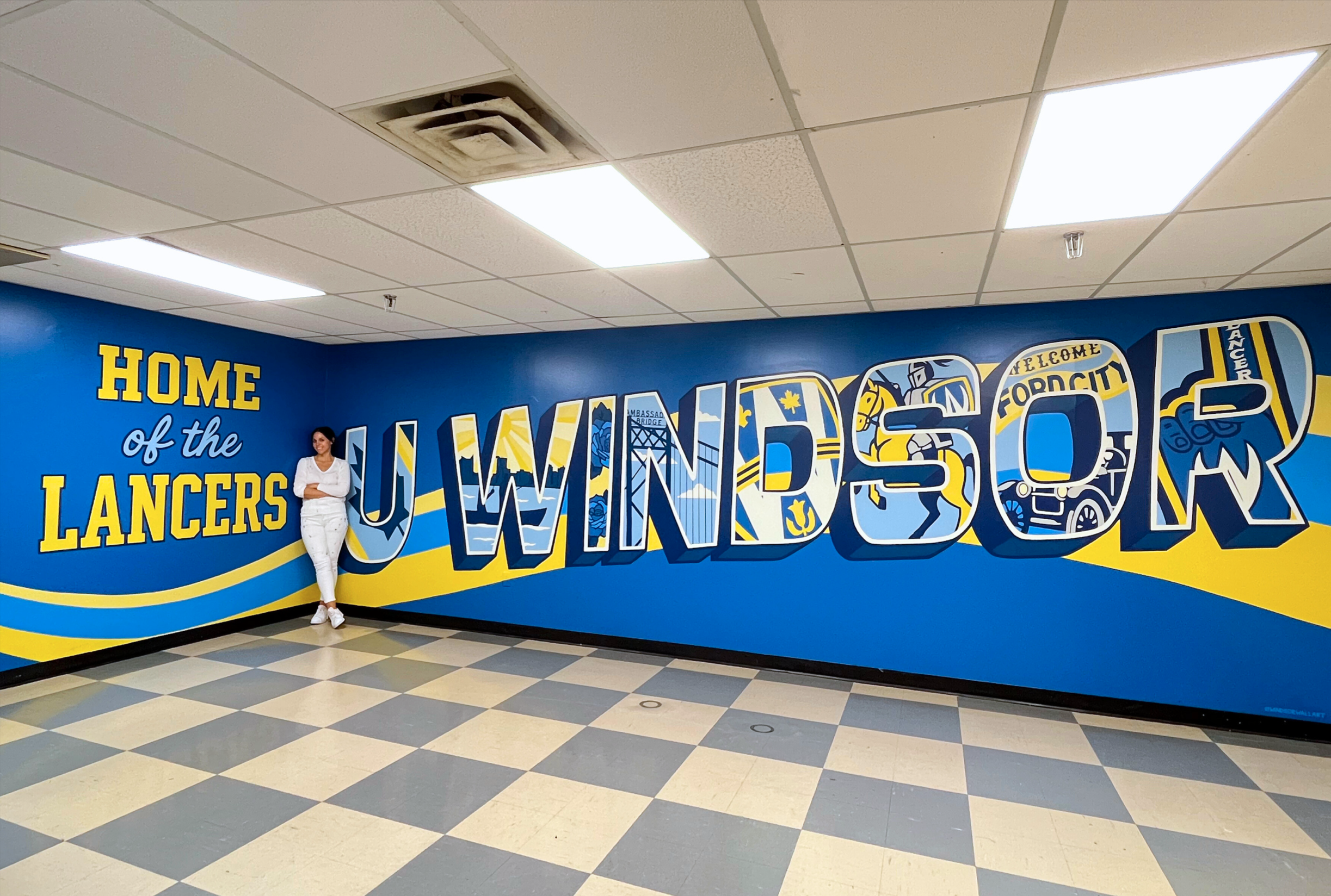 University of Windsor - Cartier Lounge Mural