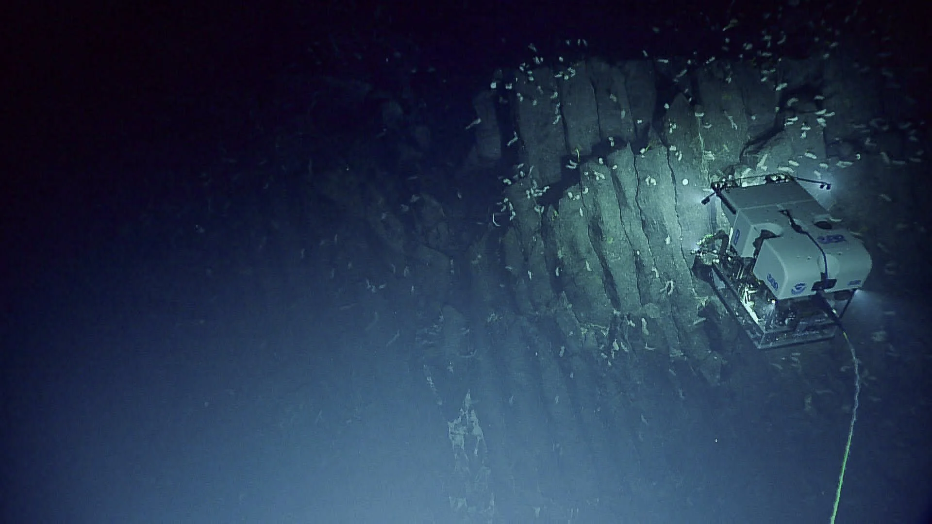 ROV Deep Discoverer exploring a submarine dyke on NOAA EX2503
