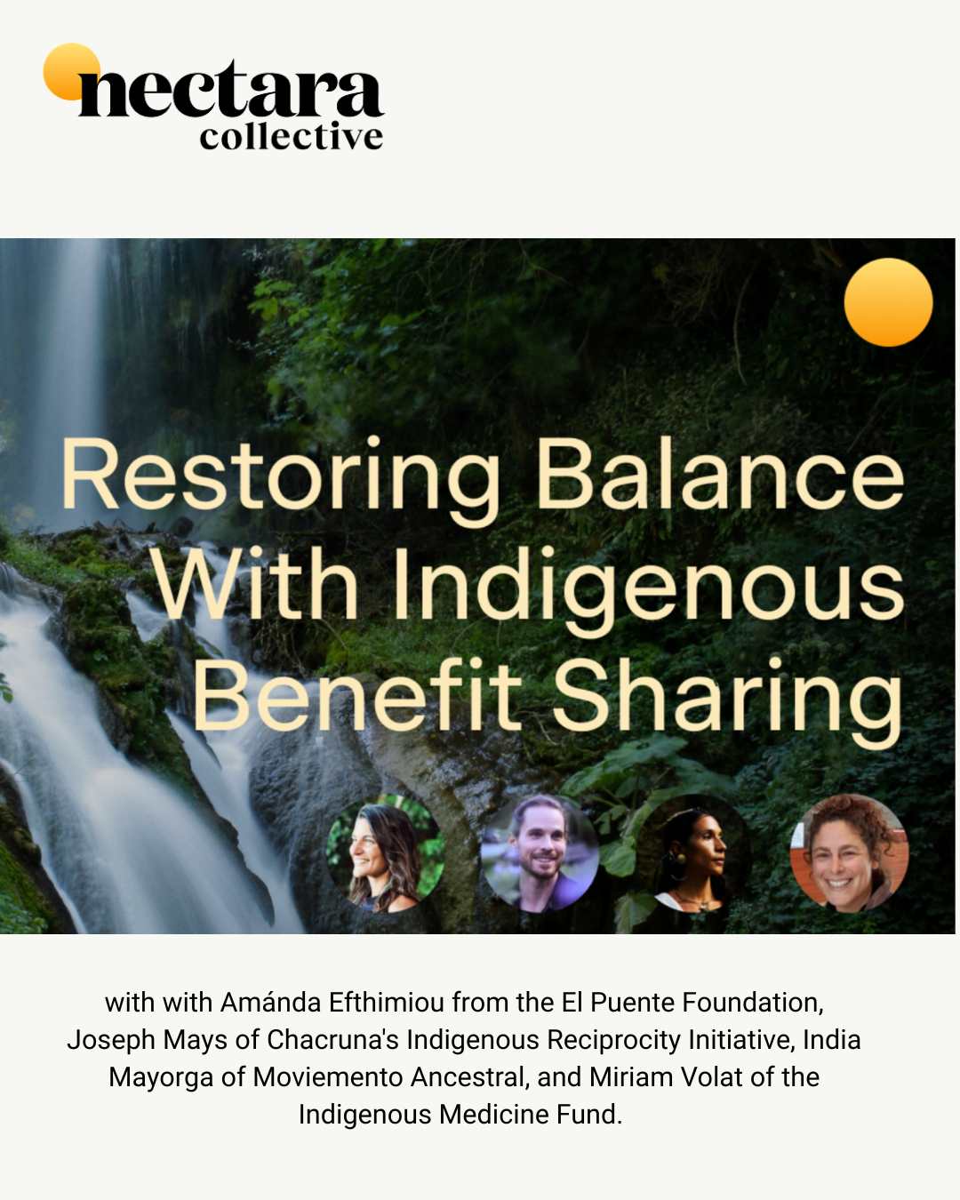 Restoring Balance w/ indigenous
