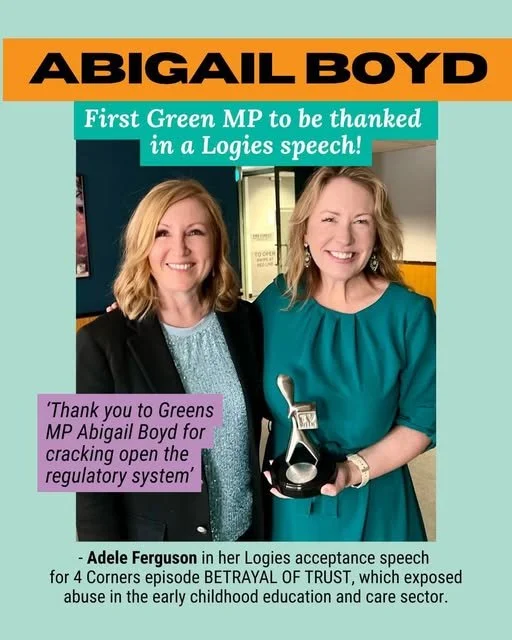 Community Forum on the Future of Early Childhood Education in NSW with Greens MLC Abigail Boyd