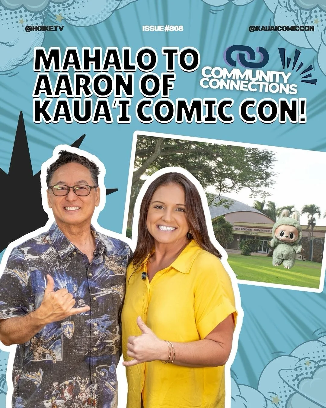 ✨ Mahalo to @kauaicomiccon for joining us in the studio on Monday! 🎙️

We&rsquo;re gearing up to be out in the field on October 12th, capturing the energy, the moments, and all the excitement of Kaua&lsquo;i Comic Con. ⚡️That recap will arrive on yo