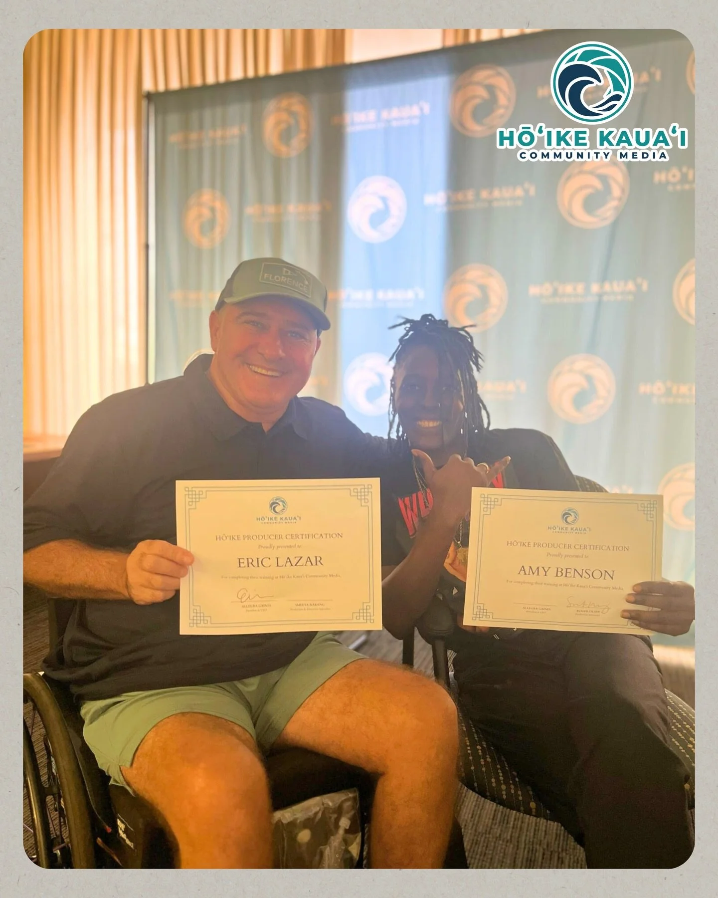 Big congrats to Eric and Amy for completing their Hōʻike producer certification in ONE DAY during our new Saturday certification sessions! 🙌🎥

Want to get certified too? Our next sessions are April 4 and May 2 from 9:30 AM&ndash;about 4 PM (with ex