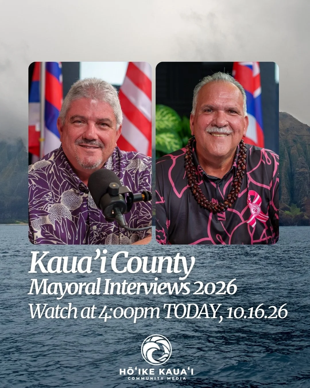 🗳️ Two candidates. One mayor. Hear from Bernard Carvalho Jr. and Mel Rapozo in their own words, then decide for yourself.

📺 Watch both interviews on YouTube and podcast platforms. Link in bio.