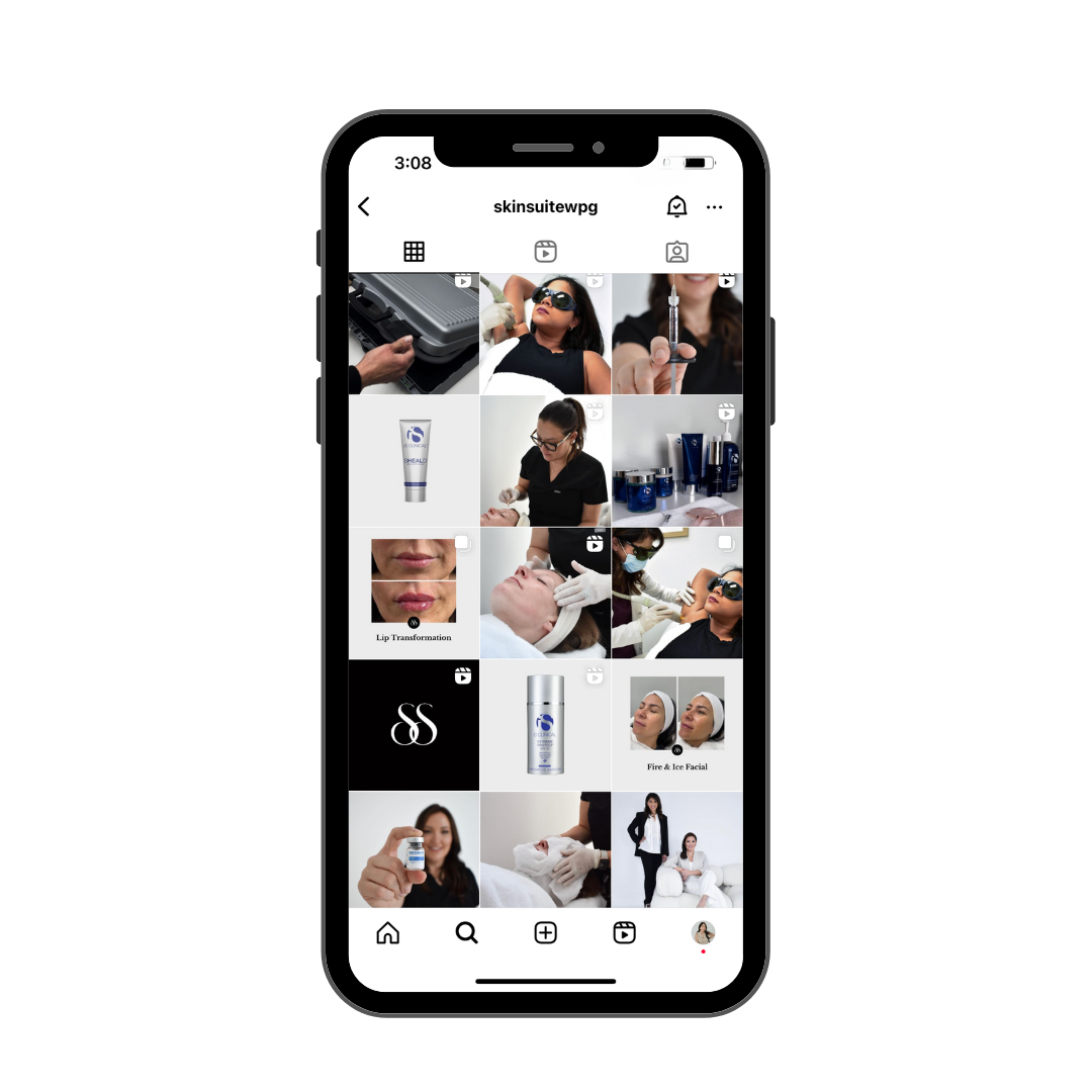 social media grid layout