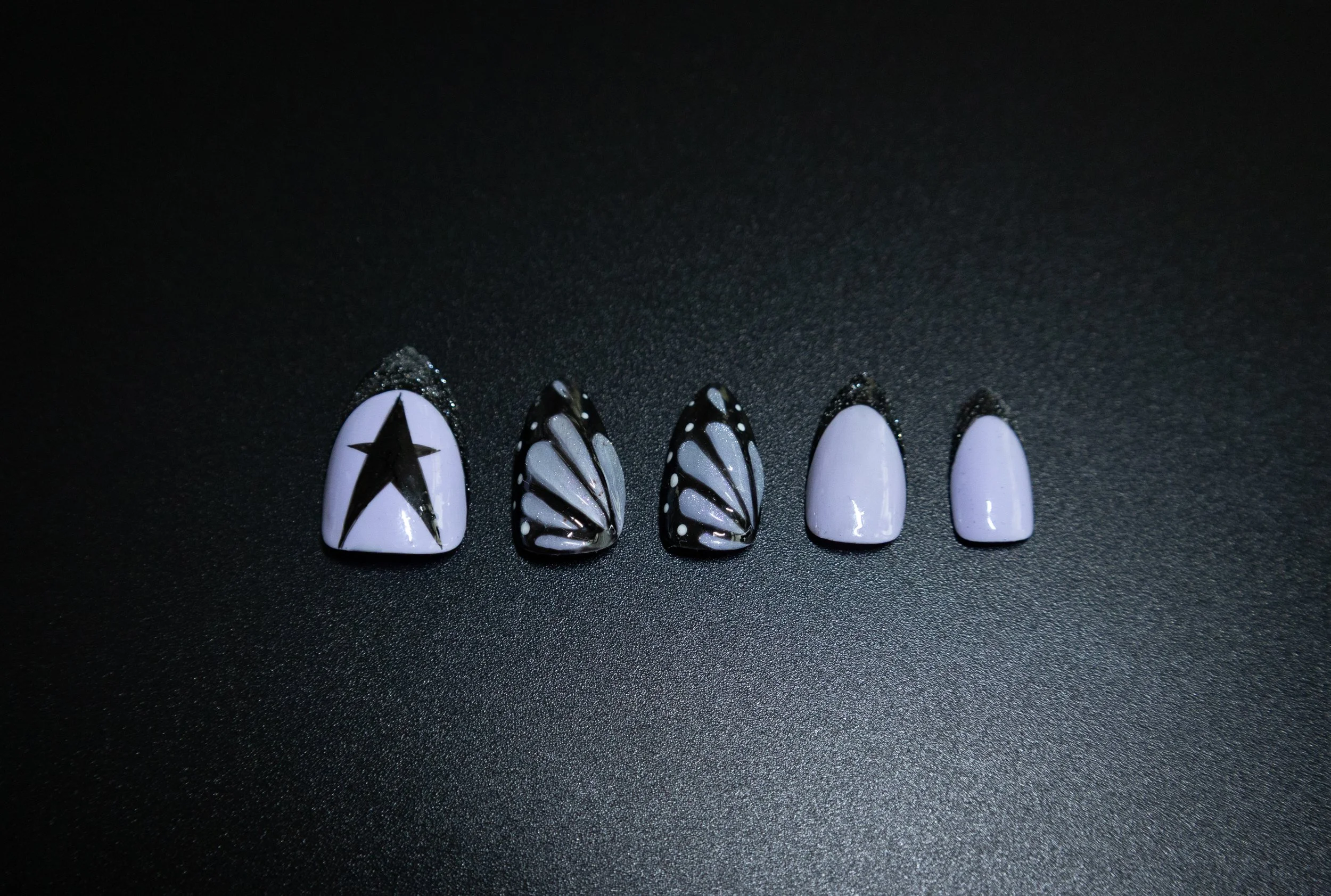 Butterfly Nails Purple