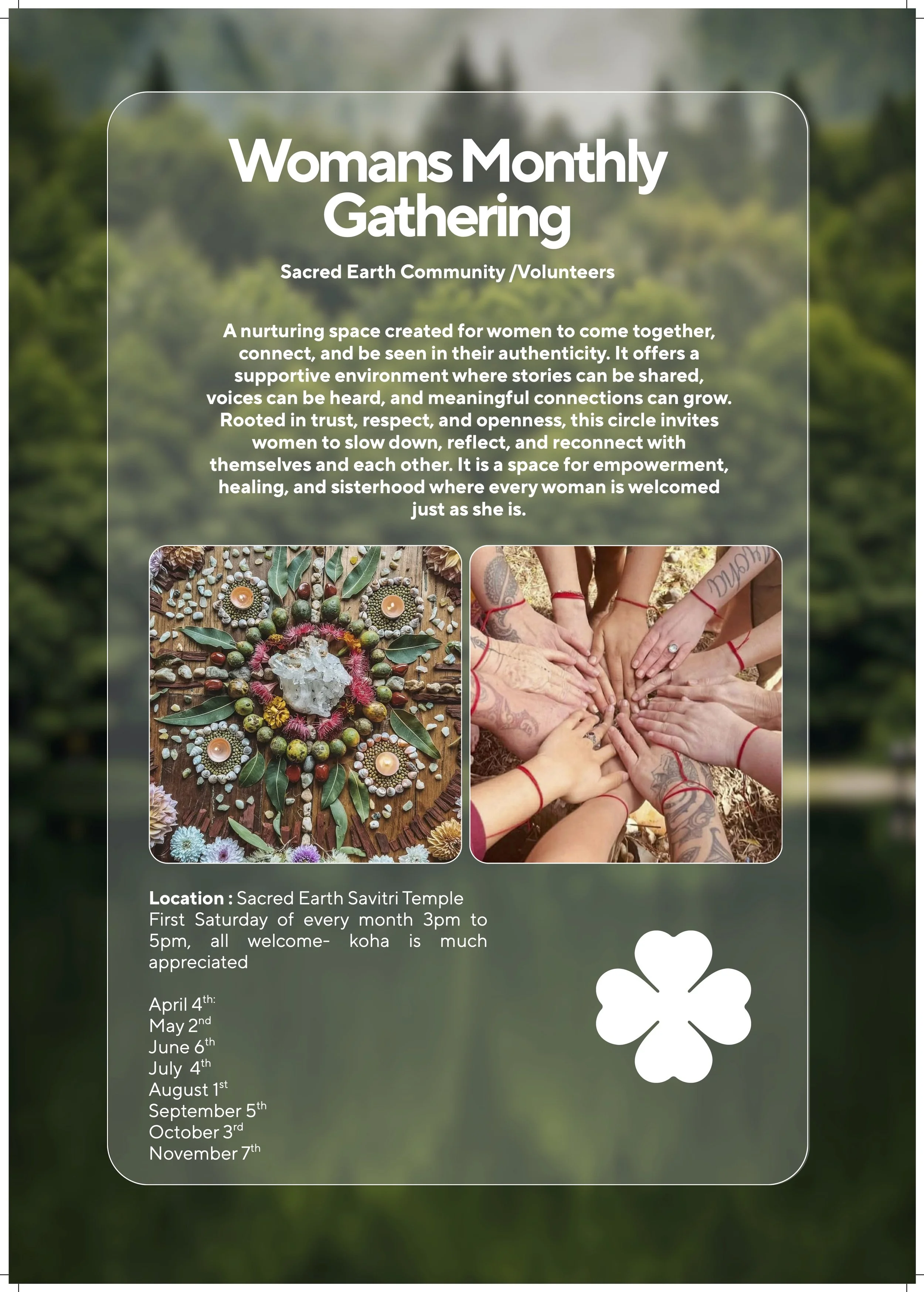 MONTHLY WOMENS GATHERING