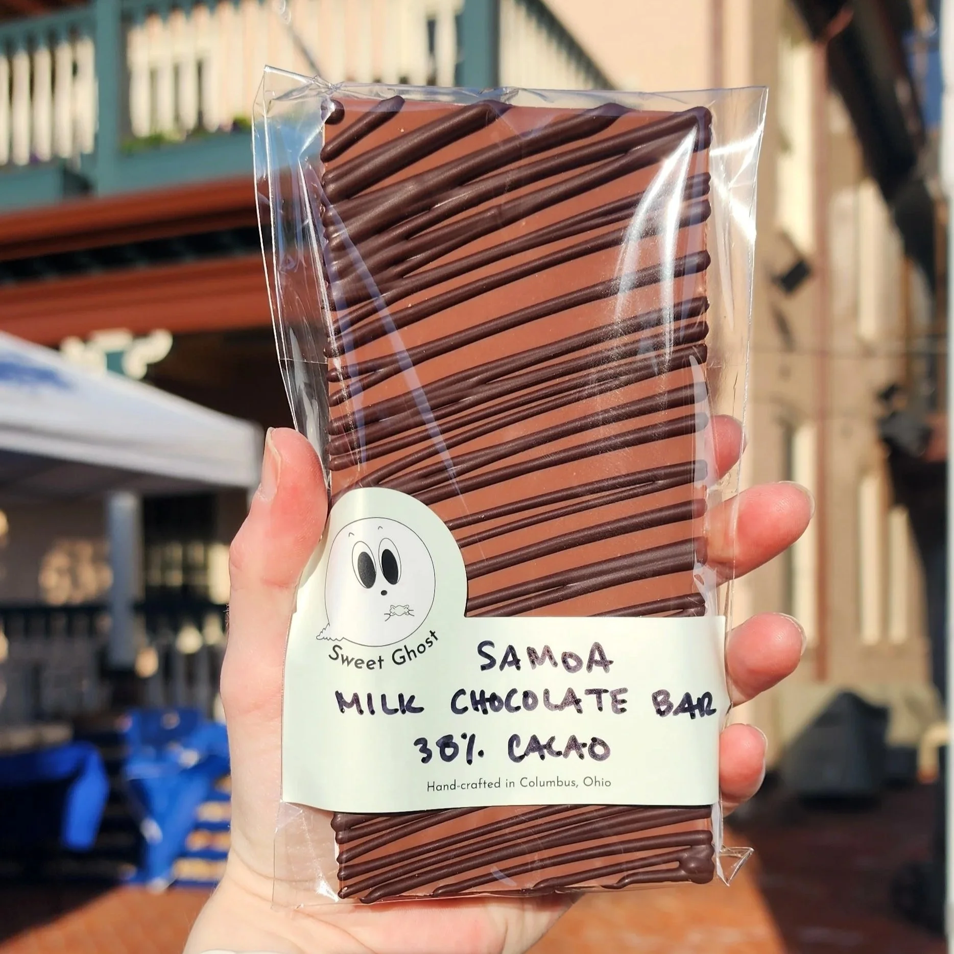 Back for summer! Samoa Milk Chocolate Bar