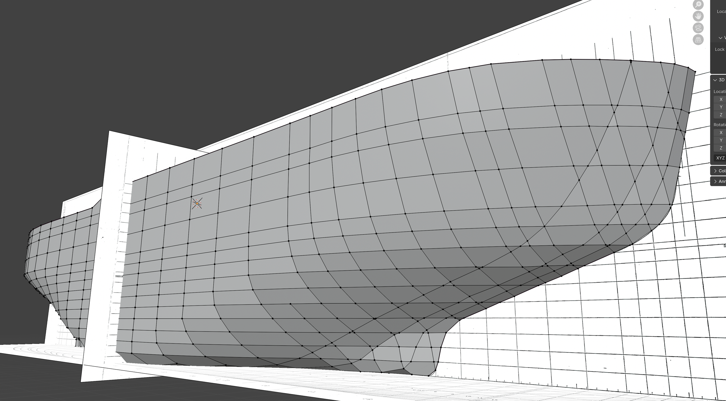 Hull WIP with Lines plans - Blender.png