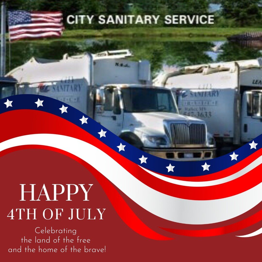Happy 4th of July from City Sanitary Service! ❤️🤍💙

May your day be filled with joy, laughter, and cherished moments as we celebrate the spirit of independence and freedom. 

Join us at the Walker 4th of July parade at 2 PM, where we'll be proudly 