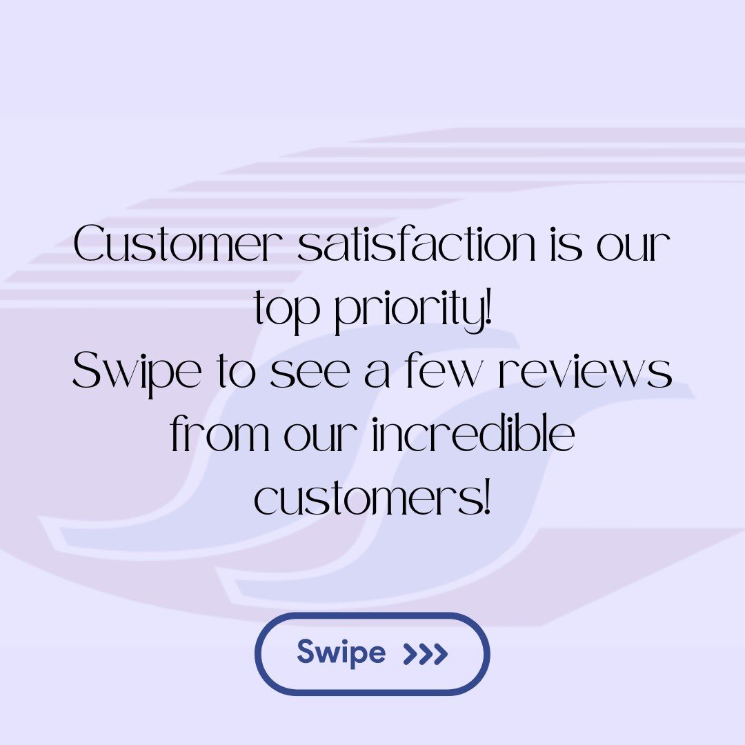 THANK YOU for your continued support and trust!

Check out our 5 star reviews from our incredible customers. 

If you haven't left a review yet, we would love to hear about your experience with our services. Your feedback helps us improve and provide