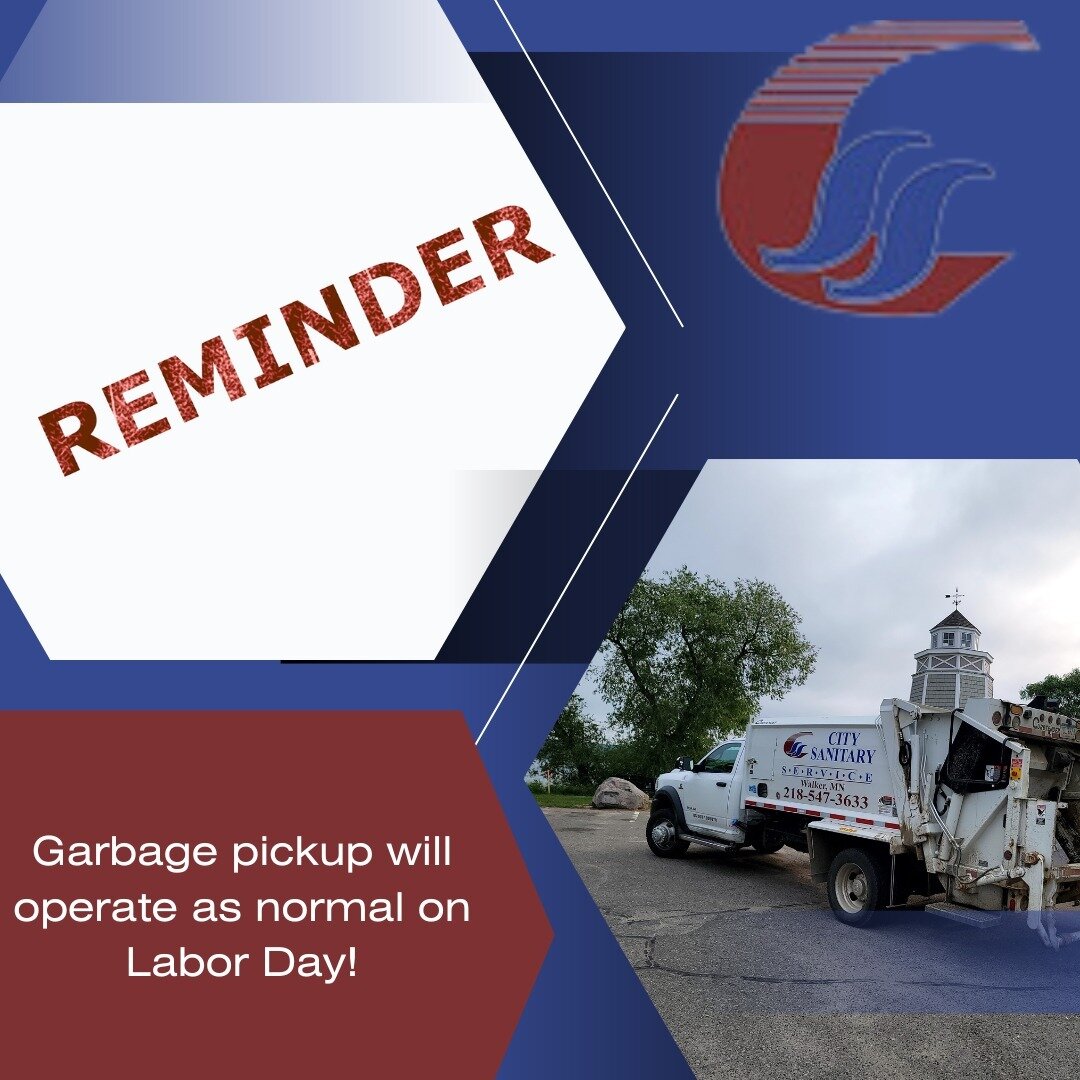 📣 No Break in Service! 📣

Labor Day won't disrupt your garbage collection. Put your trash out as usual, and we'll take care of the rest. Enjoy the holiday, stress-free! 🗑️🎉☀️