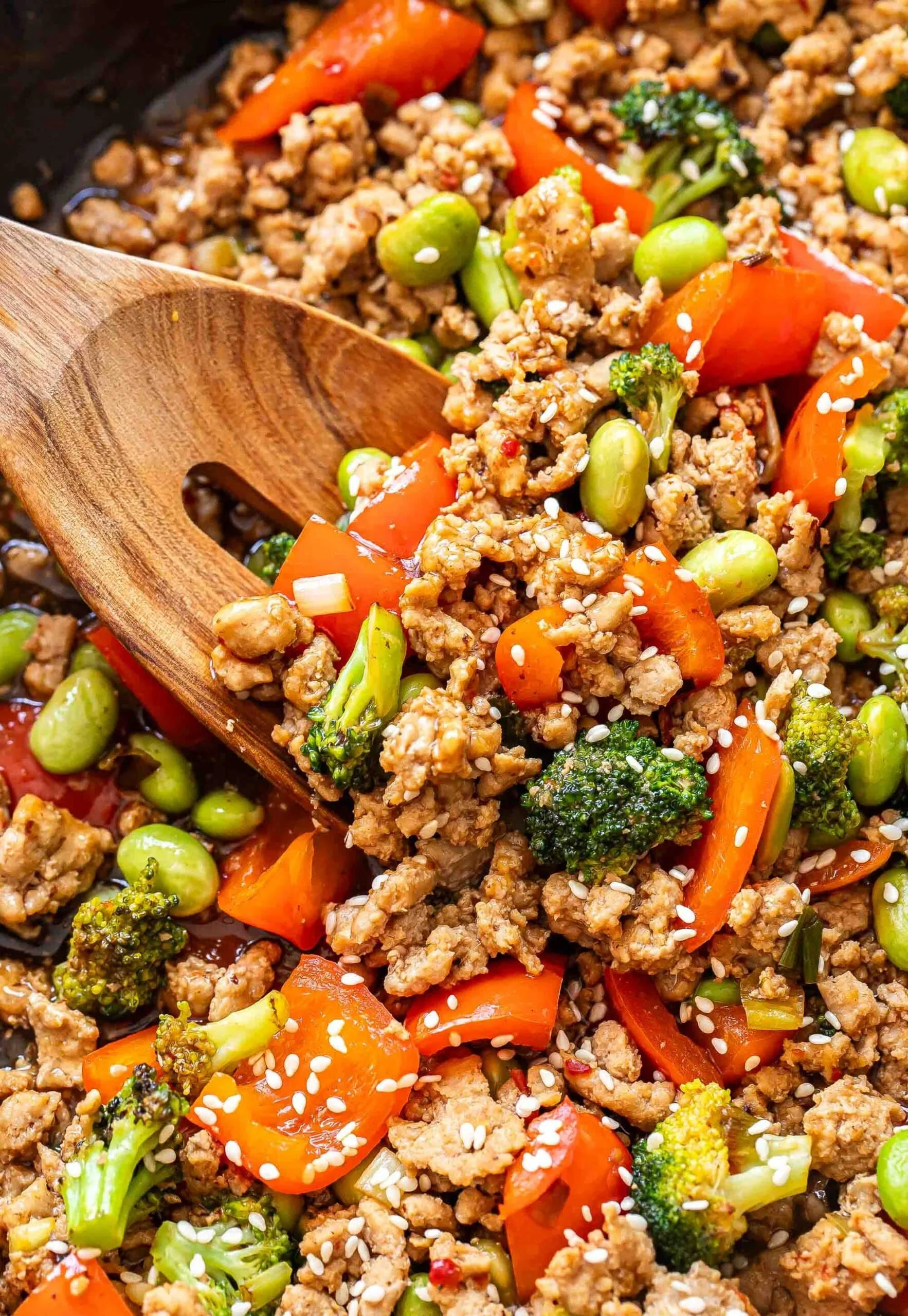 Turkey Mince Veg Stir-Fry (DF) (GF) (390 cals) 