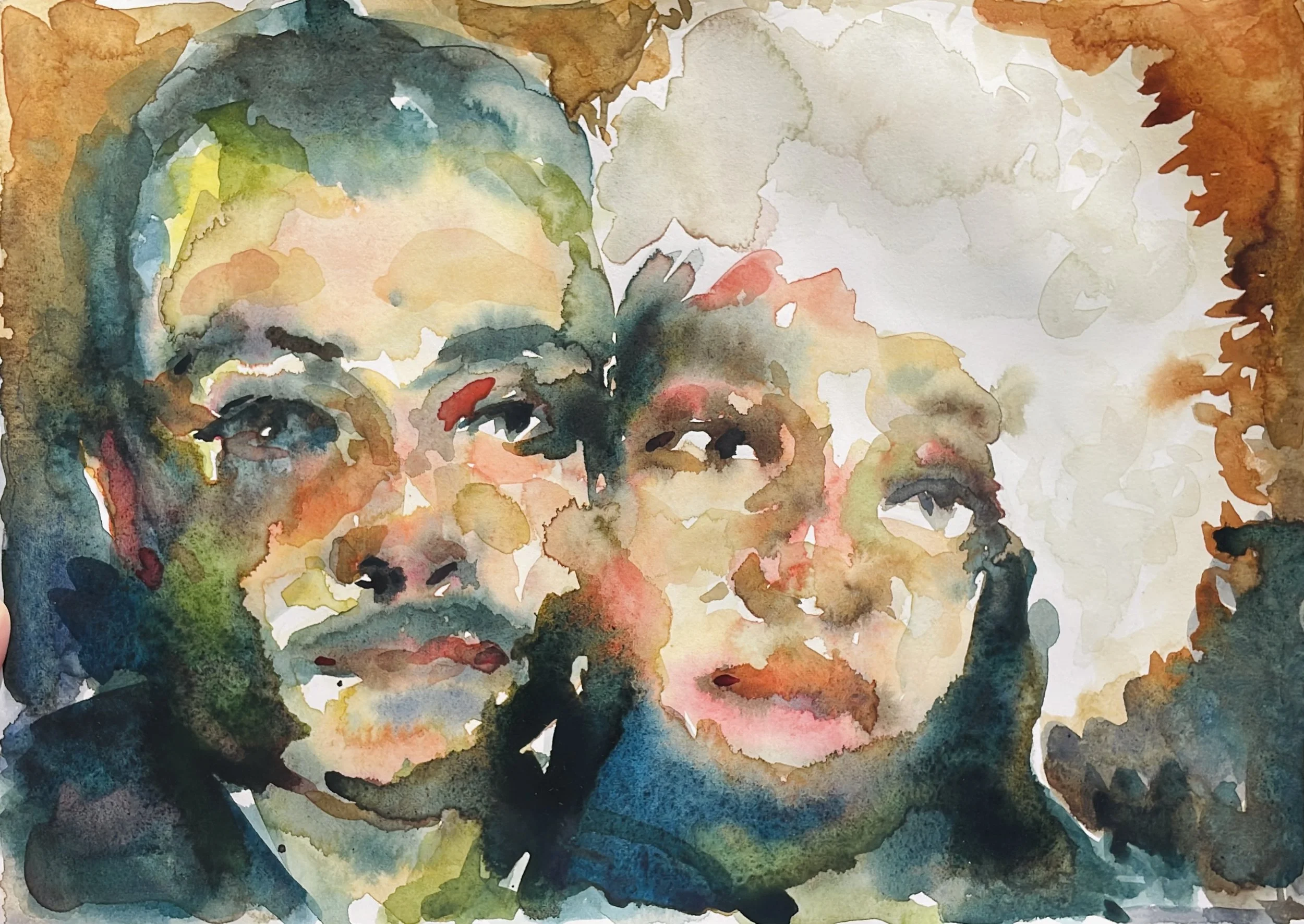 Untitled, 2025, Watercolor on hot-pressed paper - 14 x 10 in