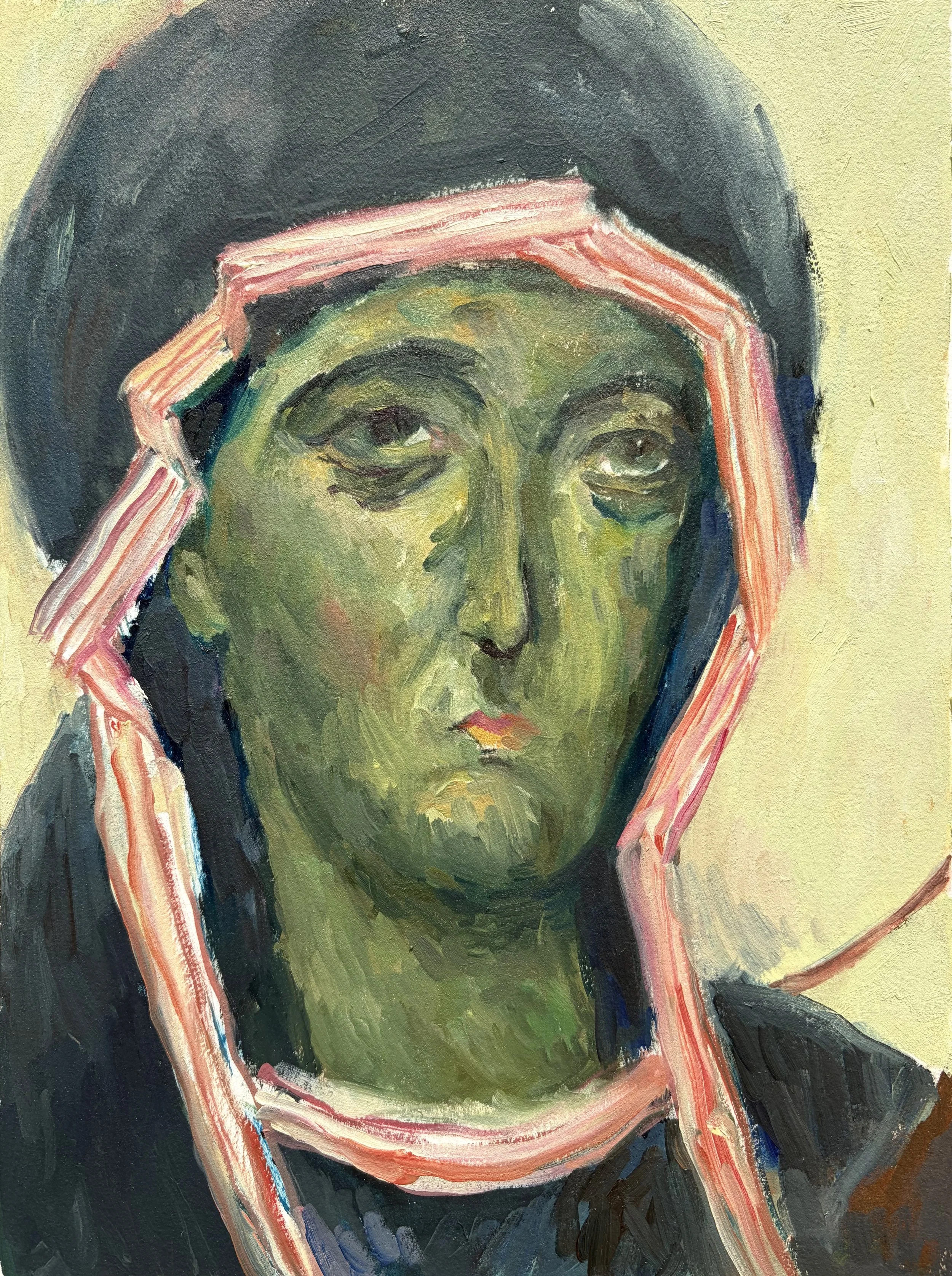 I Gazed, 2026, Oil on paper - 9 x 12 in