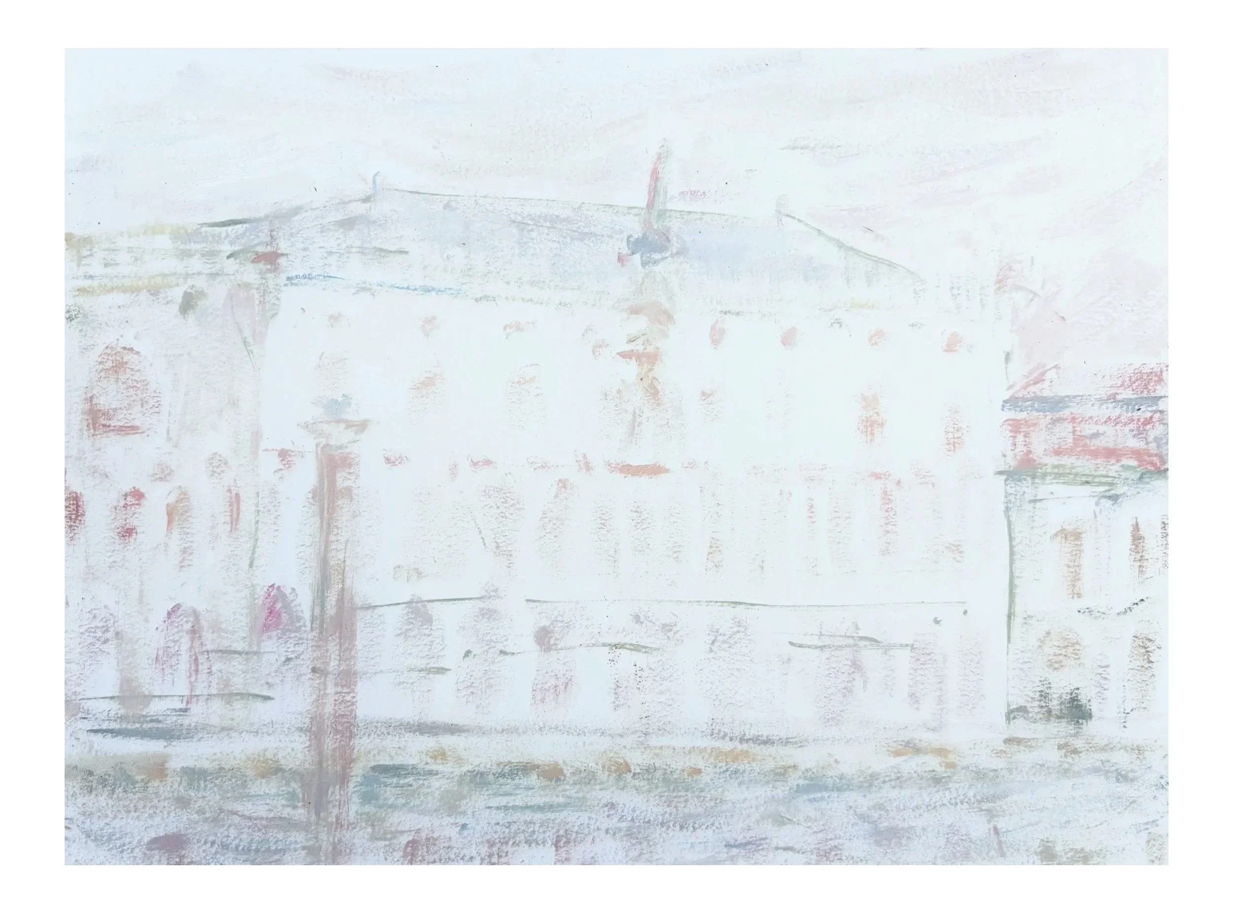 Palazzo Ducale, 2026, Oil on paper, 9 x 12 in - $2200 