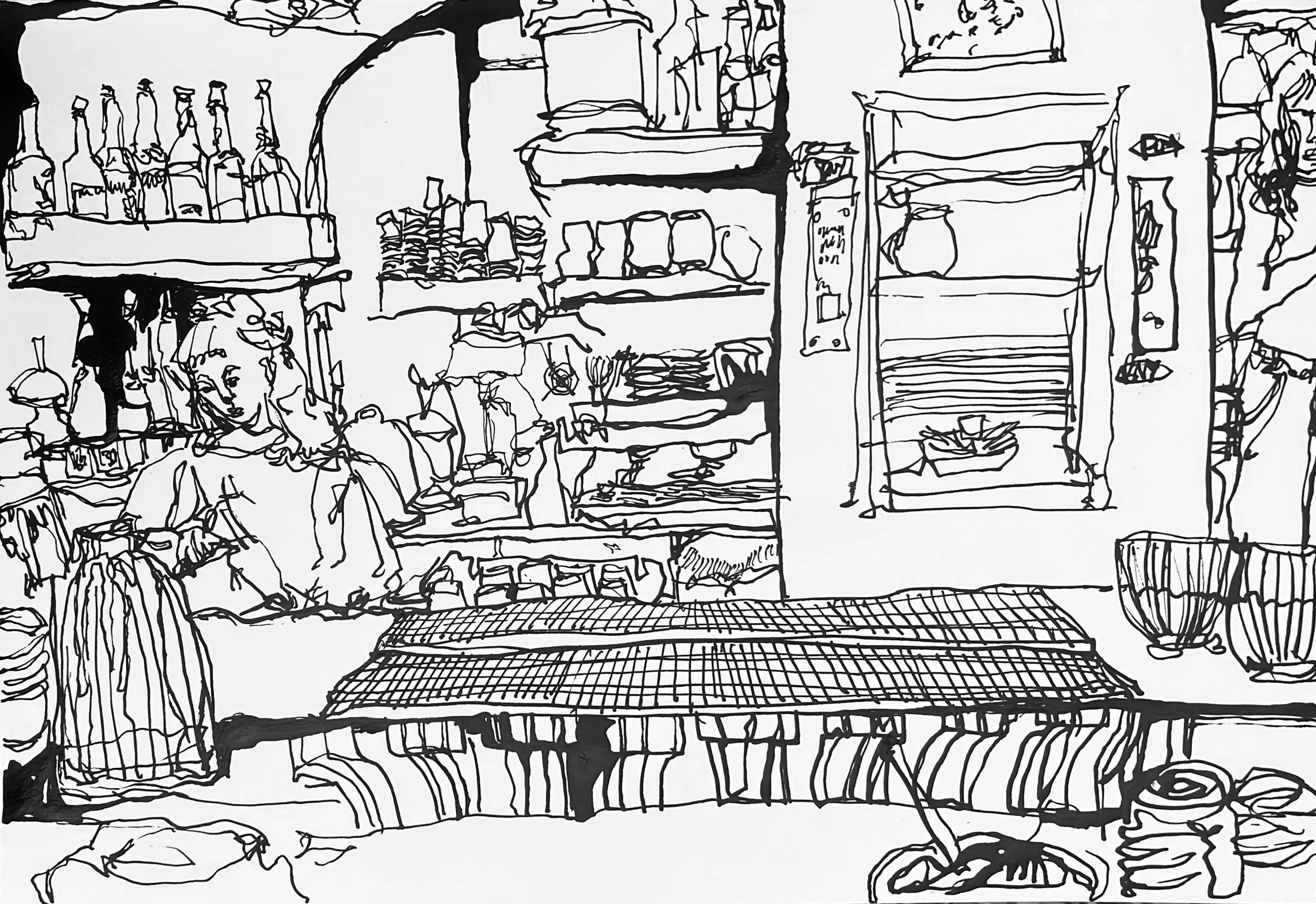 PNY, 2026, Ink on paper - 8 x 11 in