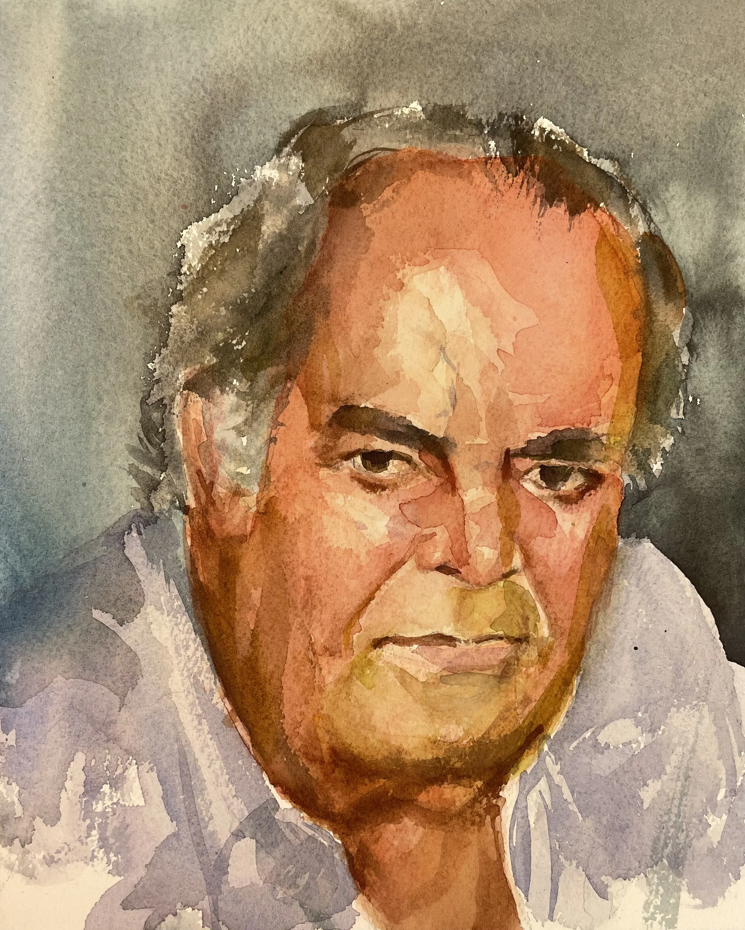 Faustino, 2022, Watercolor on paper -  9 x 12 in