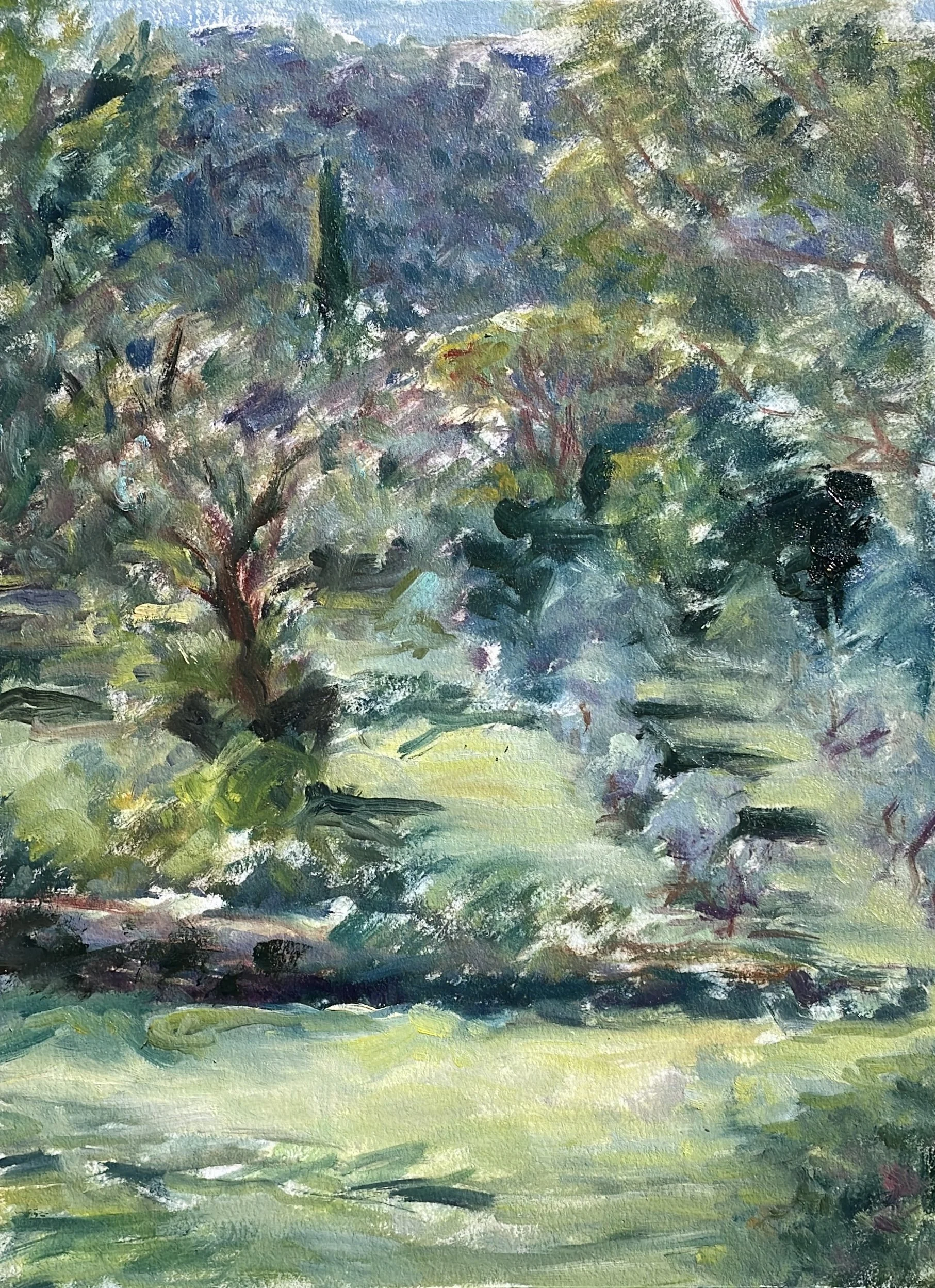 Winds, 2026, Oil on paper - 9 x 12 in