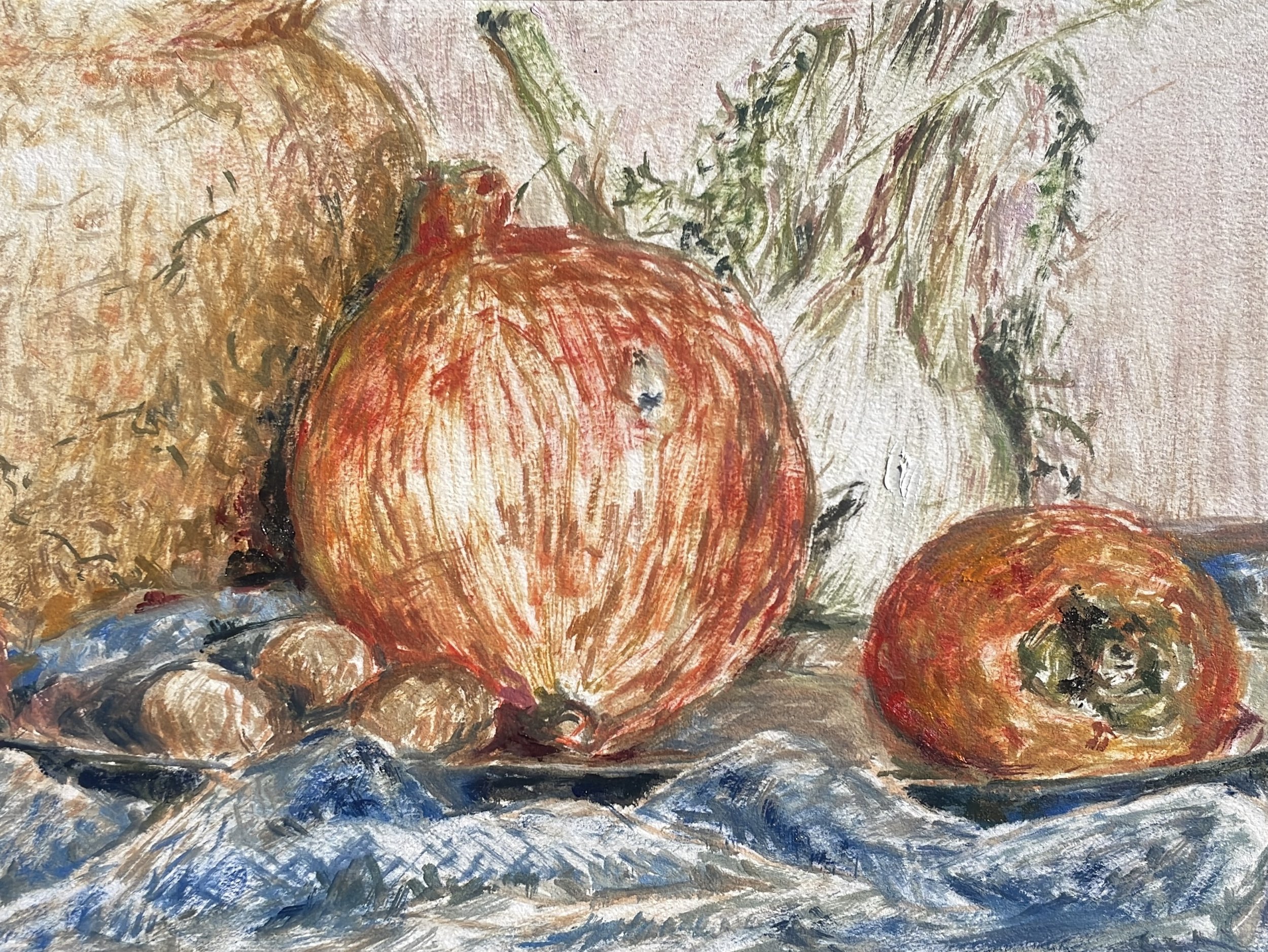 Untitled, 2026, Oil on paper - 12 x 9 in