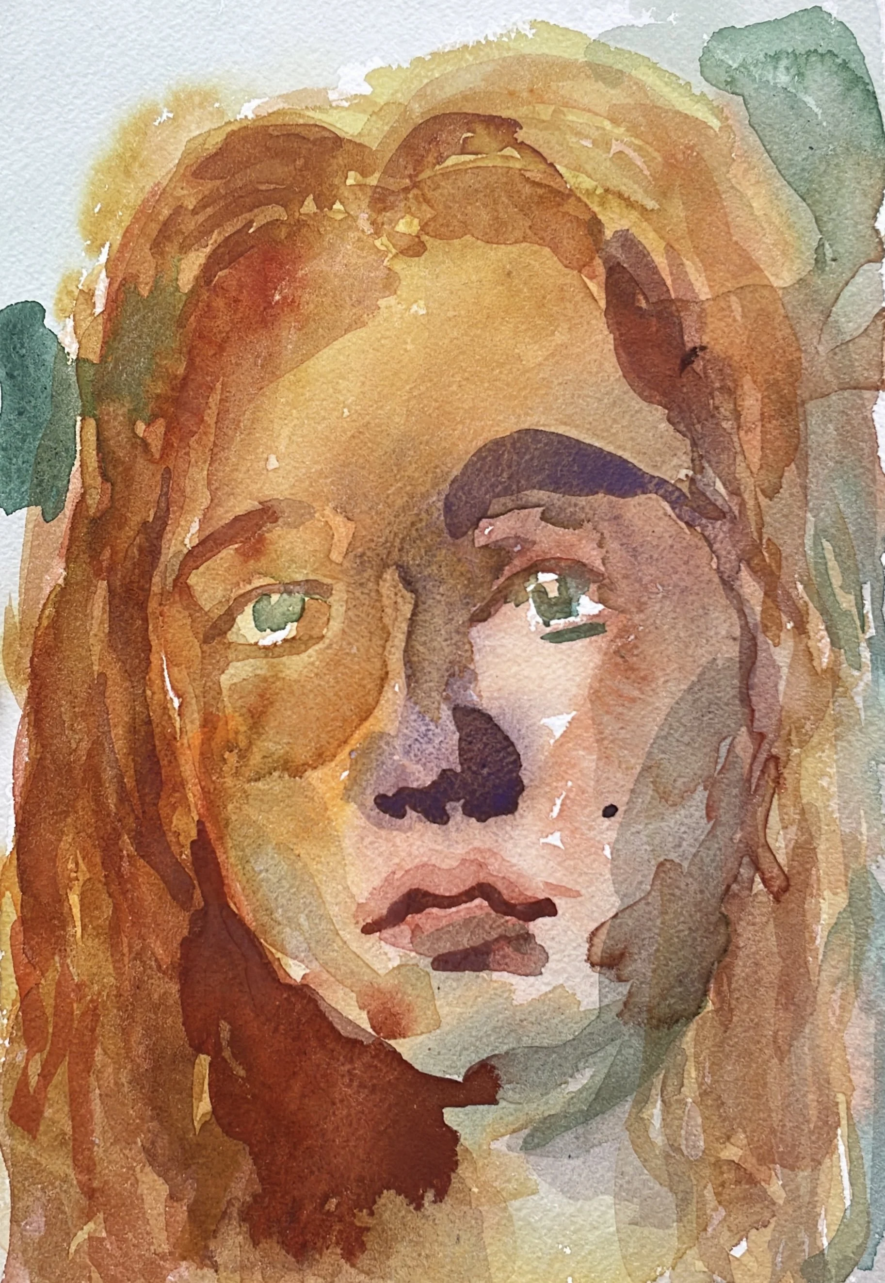 Jack, 2025, Watercolor on paper, 6 x 8 in