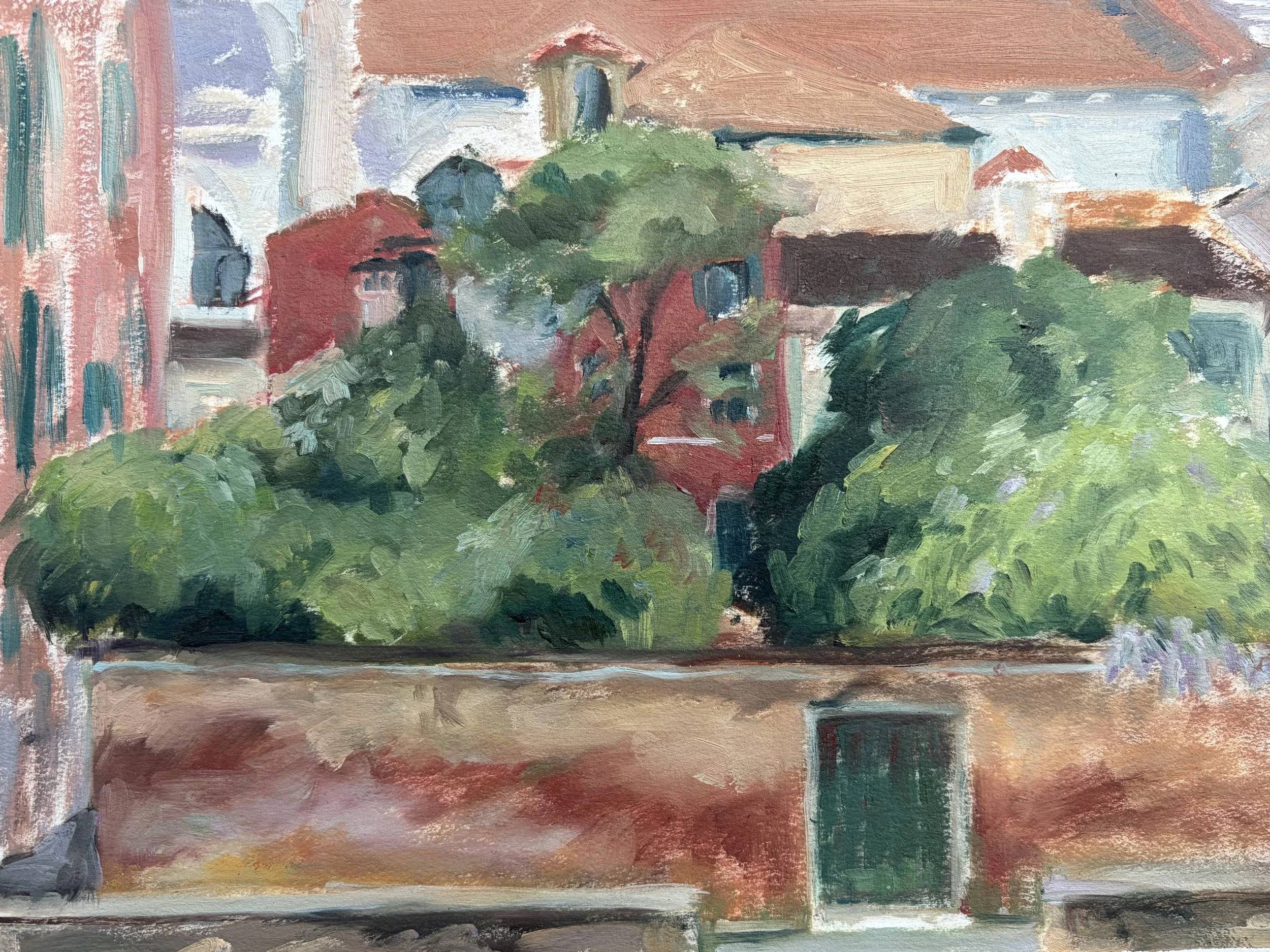First Bridge, 2026, Oil on paper - 12 x 9 in