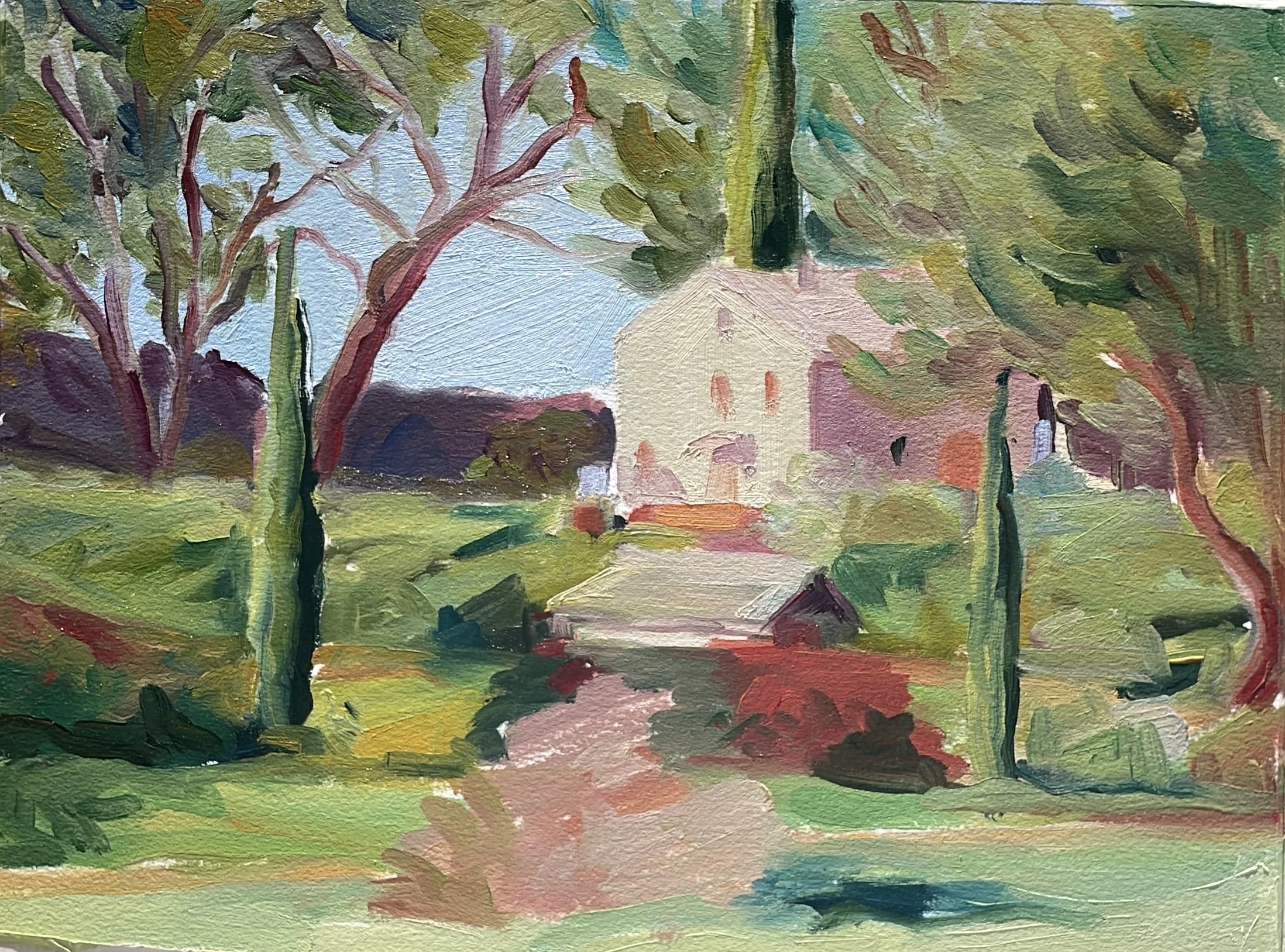 Enclosed, 2026, Oil on paper - 9 x 12 in