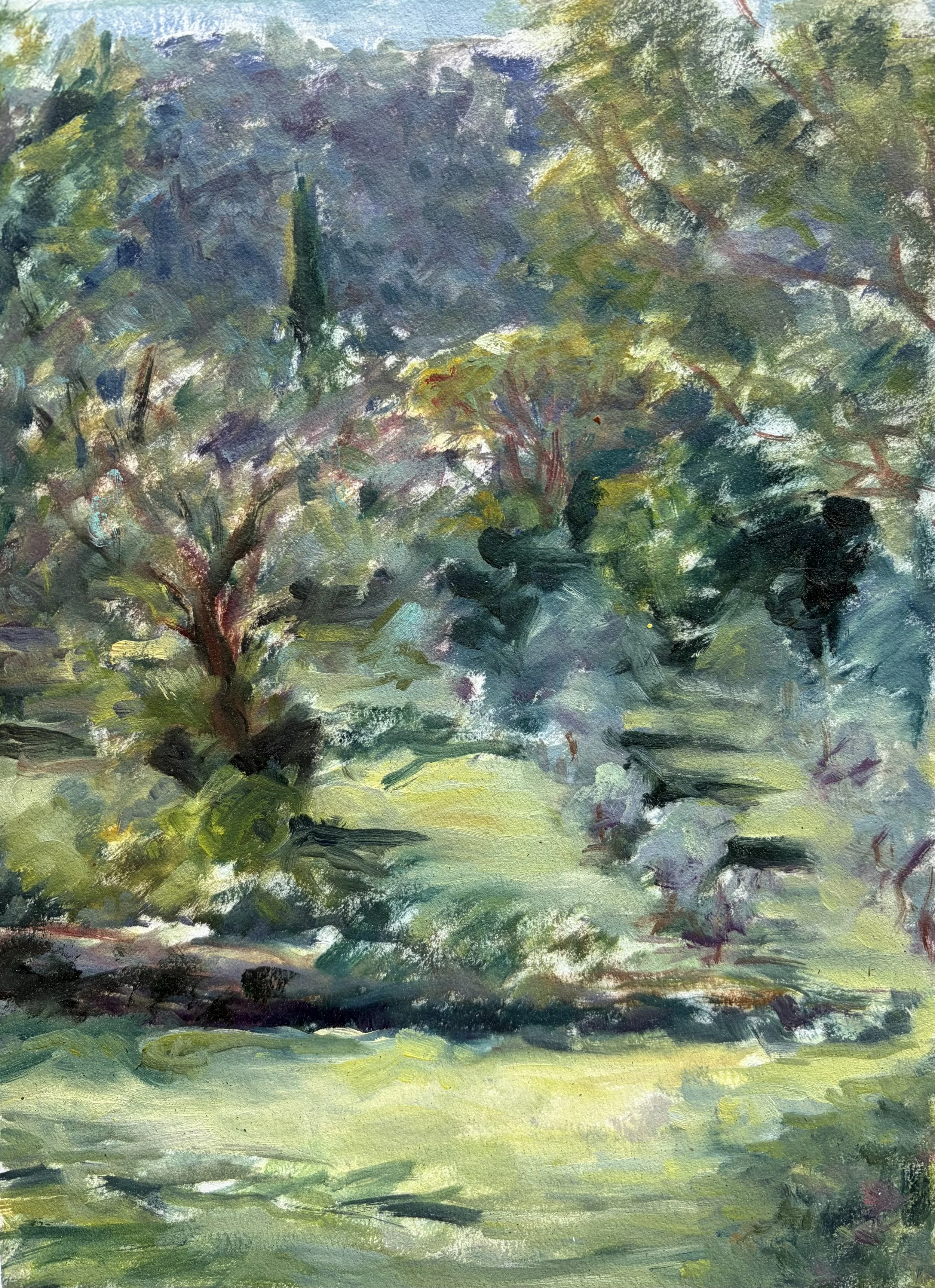 Winds, 2026, Oil on paper - 9 x 12 in