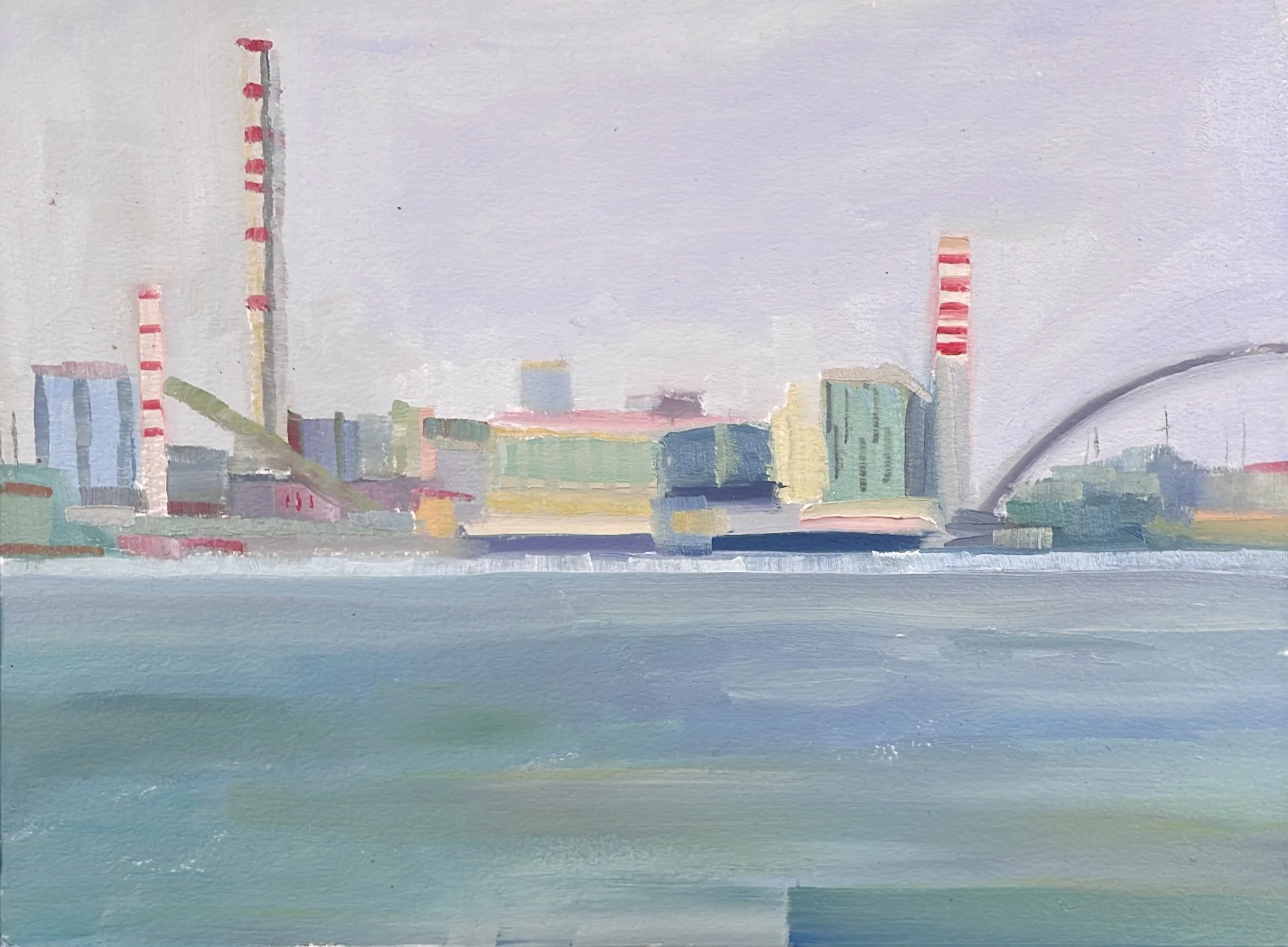 Untitled, 2026, Oil on paper - 9 x 12 in