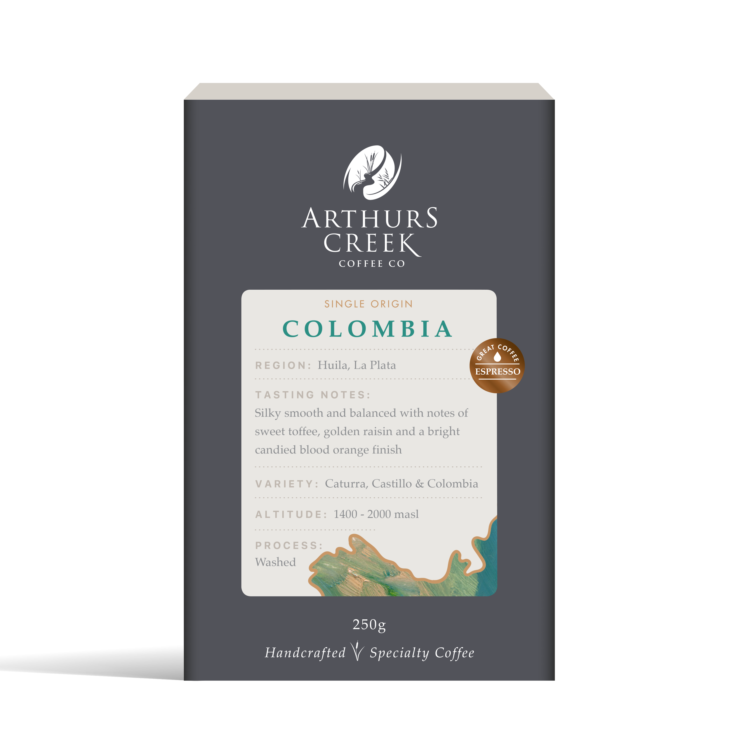 Colombia: Huila, La Plata, Estrella Del Ostro, Washed - Espresso Roast